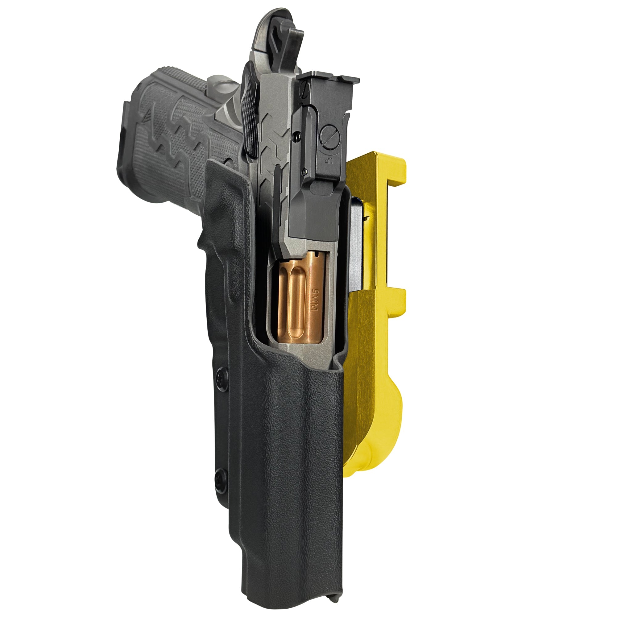Kimber 2K11 IDPA Quick Mount Holster with 24K Gold Belt Attachment, Black Holster Shell