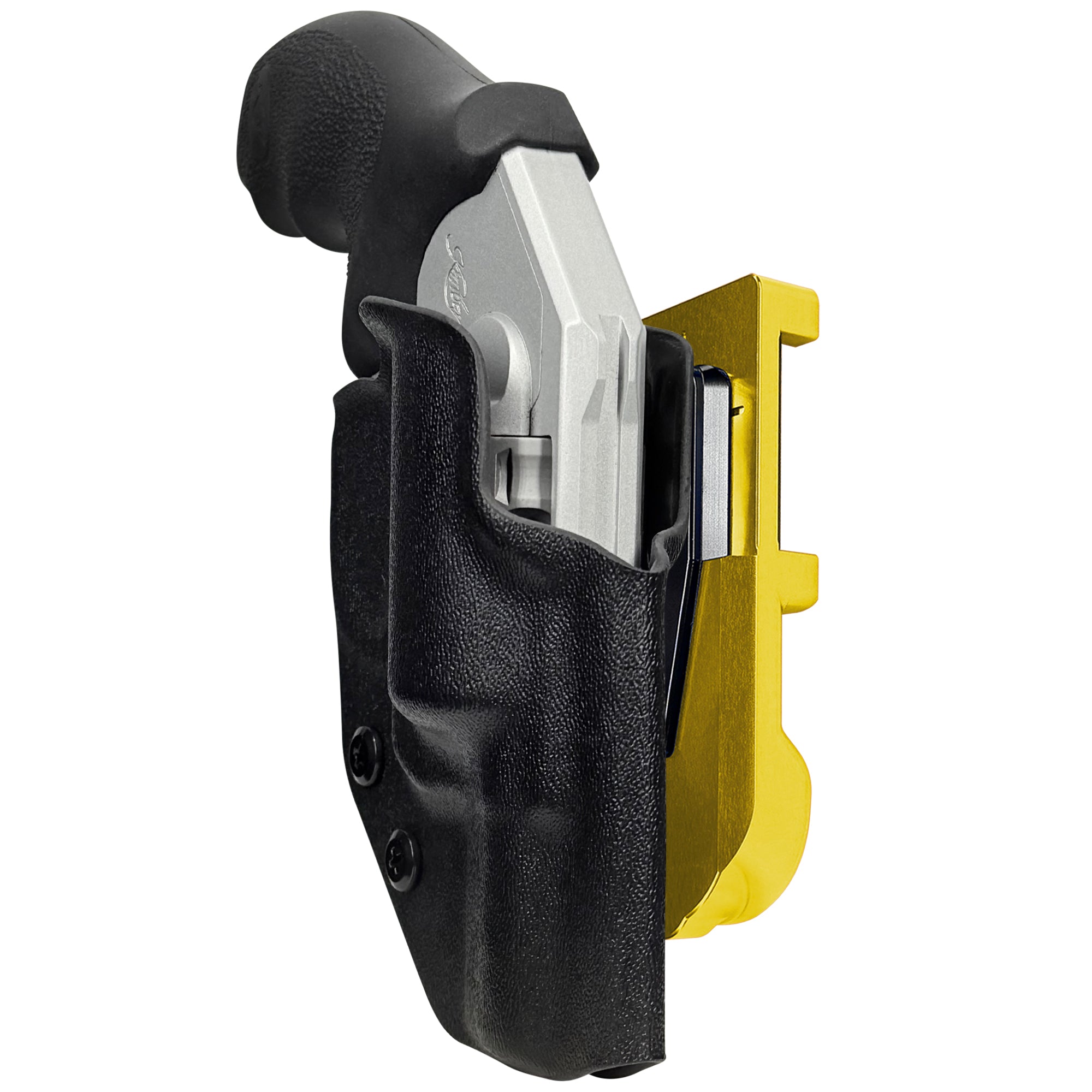 Kimber K6xs IDPA Quick Mount Holster with 24K Gold Belt Attachment, Black Holster Shell