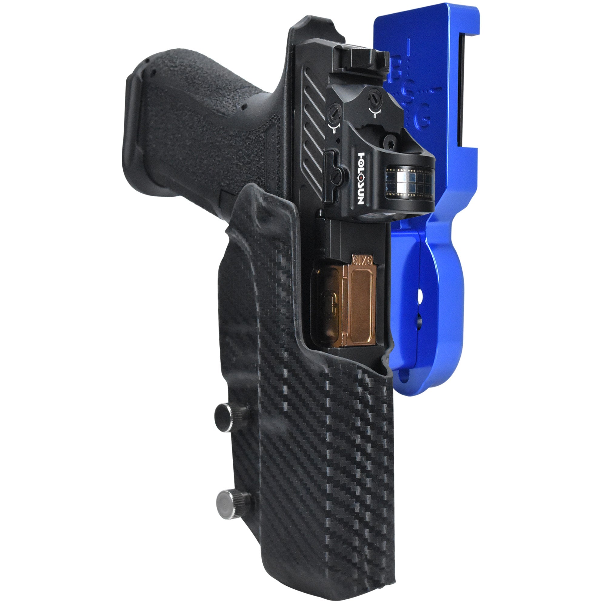 Shadow Systems MR920L Pro Heavy Duty Competition Holster in Blue / Carbon Fiber
