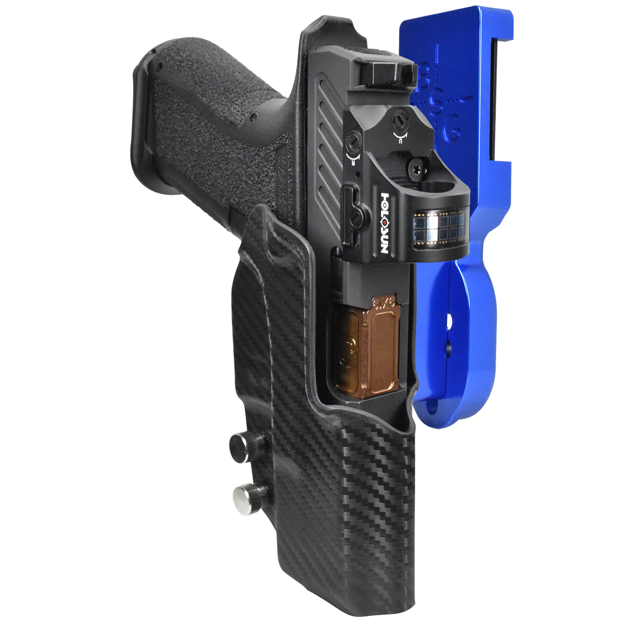 Shadow Systems MR920 Pro Heavy Duty Competition Holster in Blue / Carbon Fiber