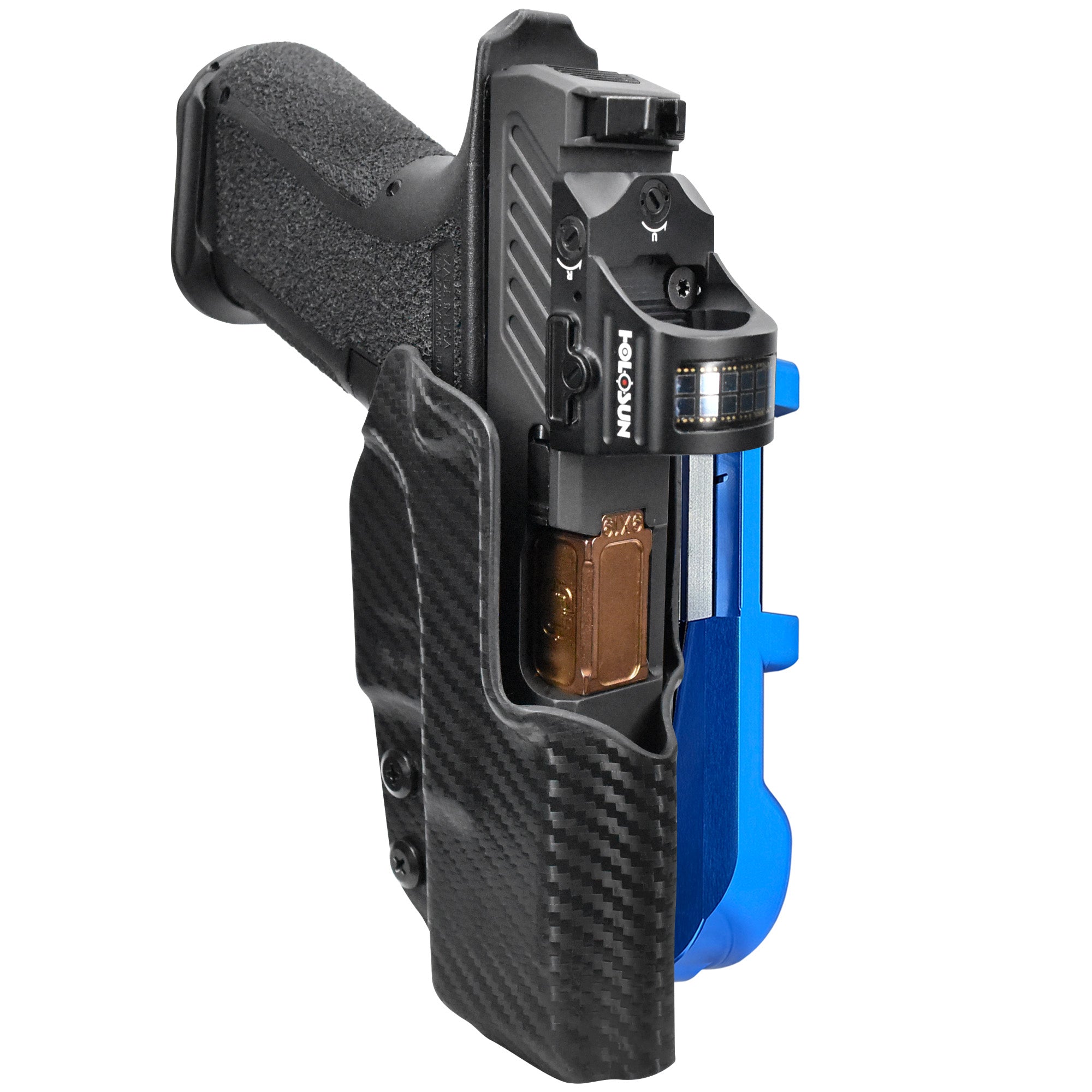 Shadow Systems MR920 IDPA Quick Mount Holster with Blue Belt Attachment, Carbon Fiber Holster Shell