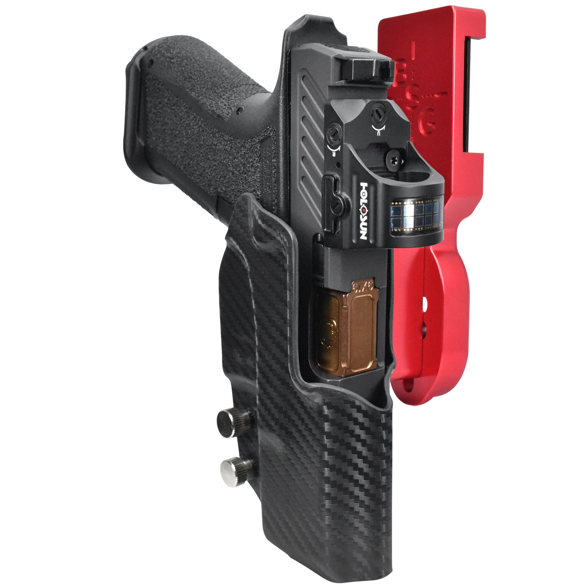 Shadow Systems MR920 Pro Heavy Duty Competition Holster in Red / Carbon Fiber
