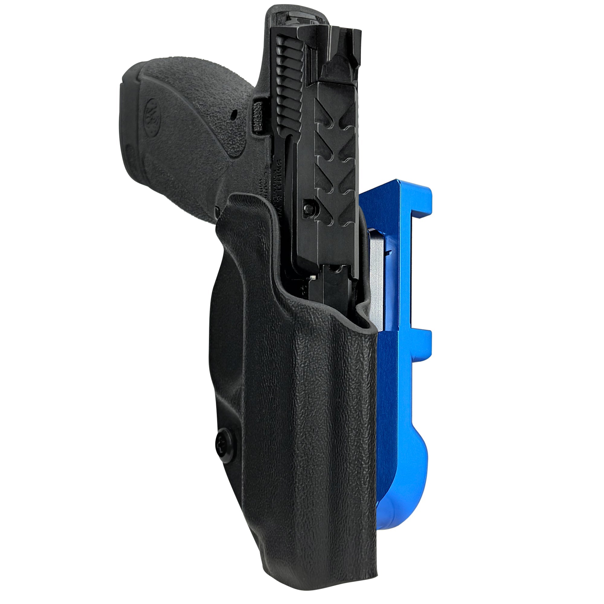 S&W Bodyguard 2.0 Carry Comp IDPA Quick Mount Holster with Blue Belt Attachment, Black Holster Shell
