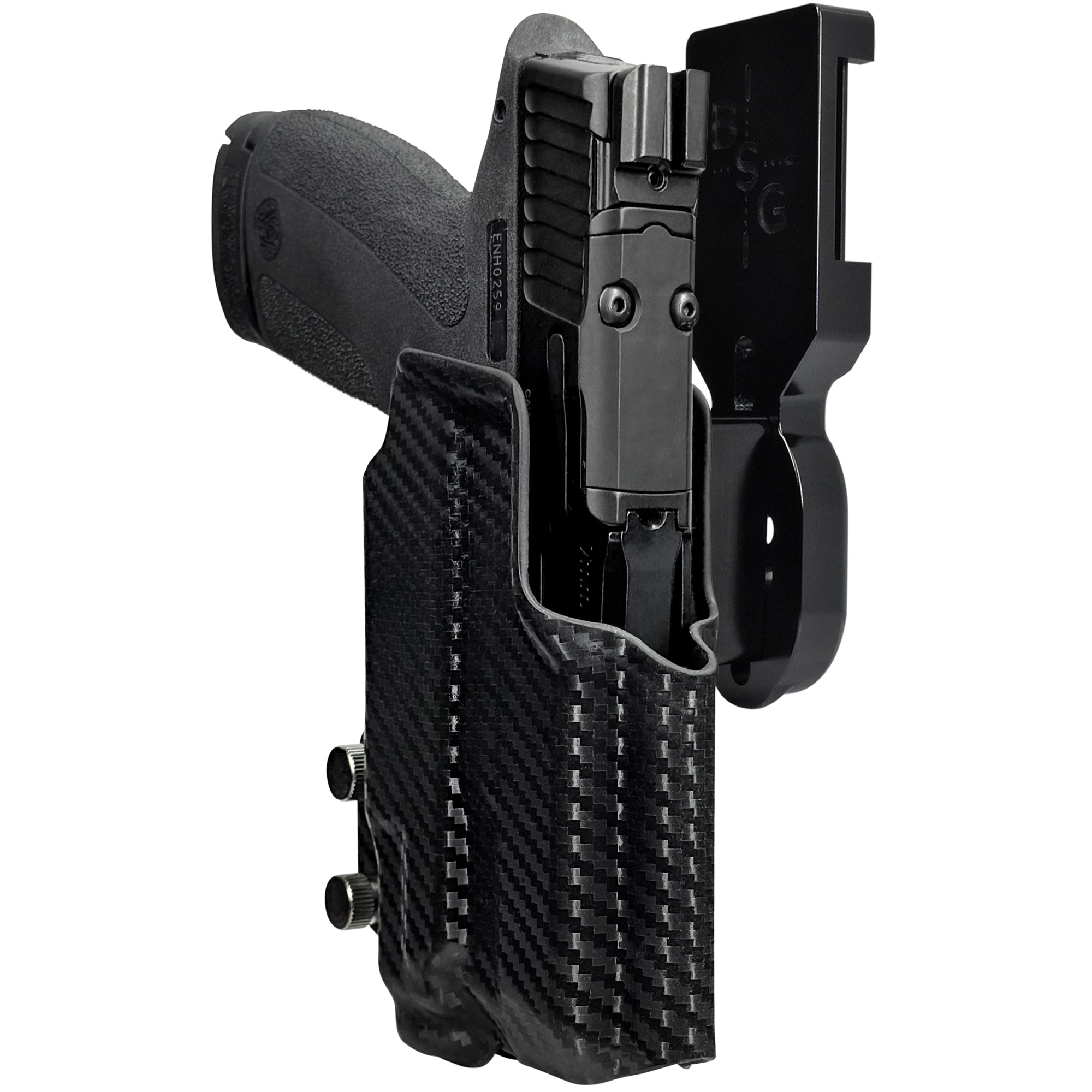SW M&P Shield X TLR7 Sub Pro Heavy Duty Competition Holster in Black / Carbon Fiber