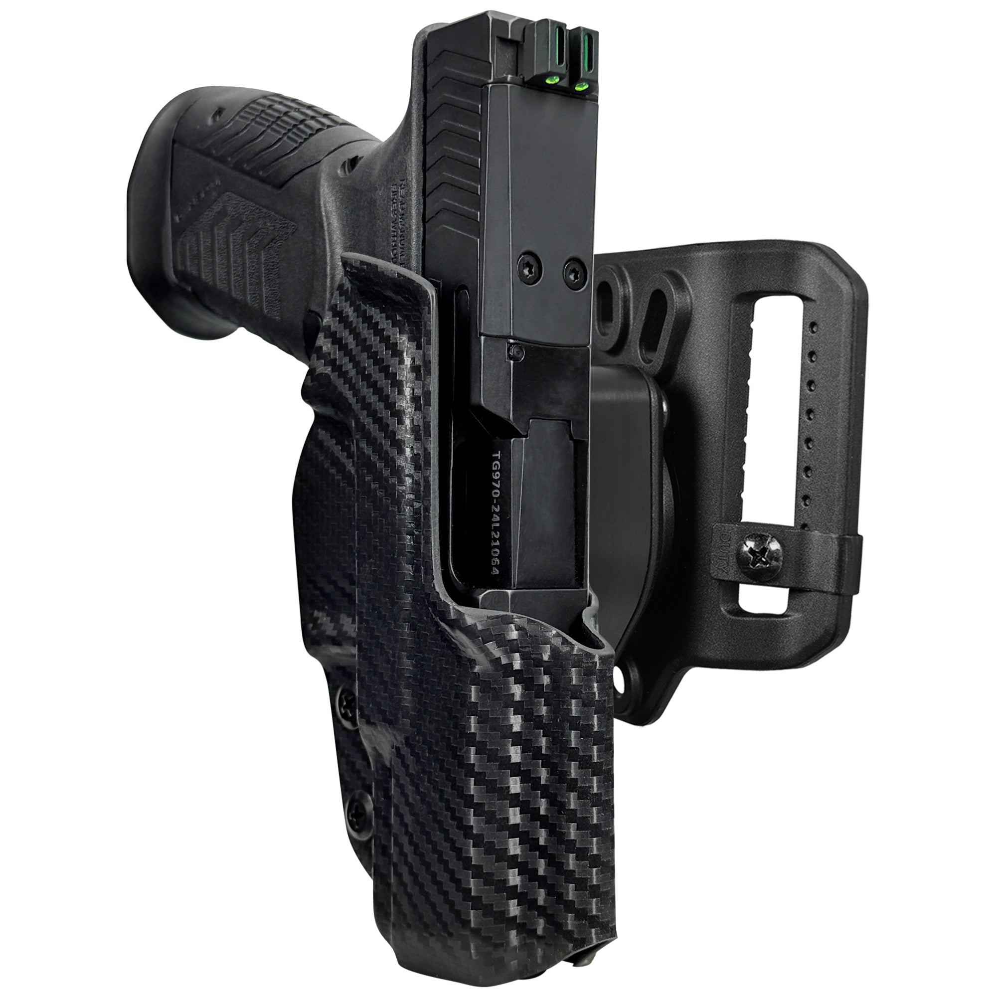 Derya DY9 Quick Release Belt Loop Holster in Carbon Fiber