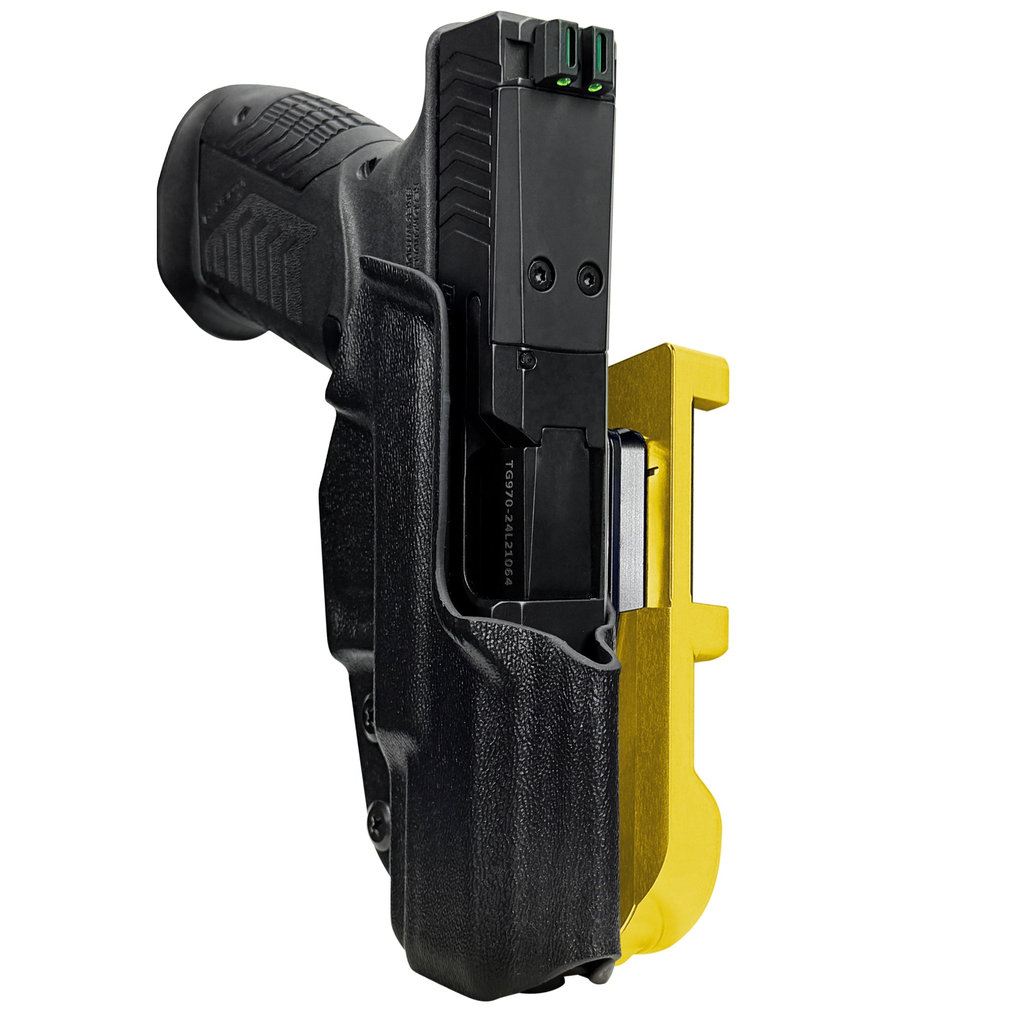 RIA Derya DY9 IDPA Quick Mount Holster with 24K Gold Belt Attachment, Black Holster Shell