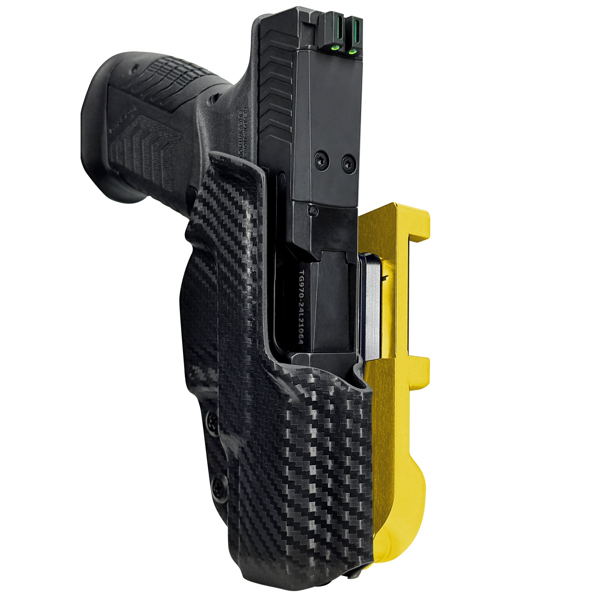 RIA Derya DY9 IDPA Quick Mount Holster with 24K Gold Belt Attachment, Carbon Fiber Holster Shell