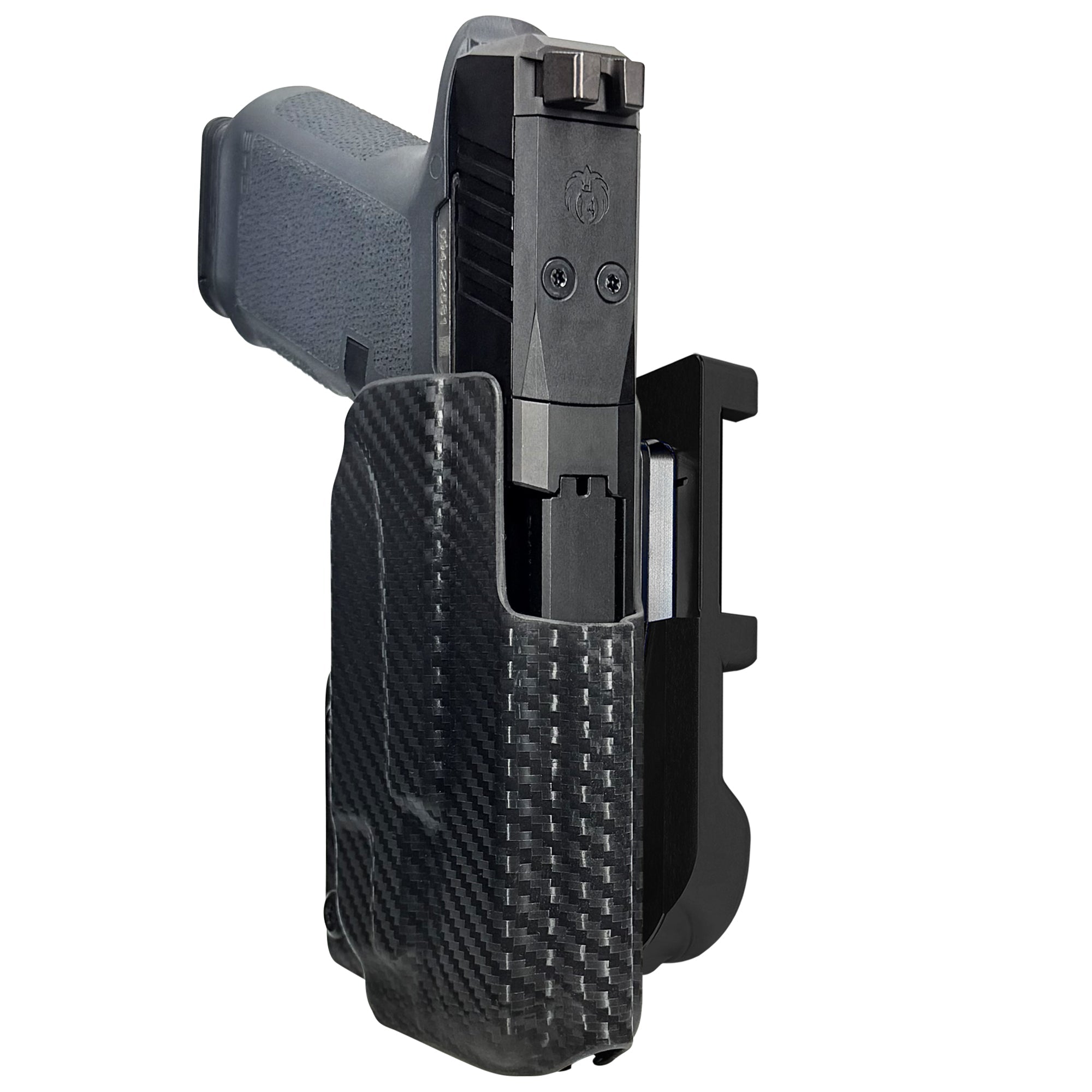 Ruger RXM TLR7X IDPA Quick Mount Holster with Black Belt Attachment, Carbon Fiber Holster Shell