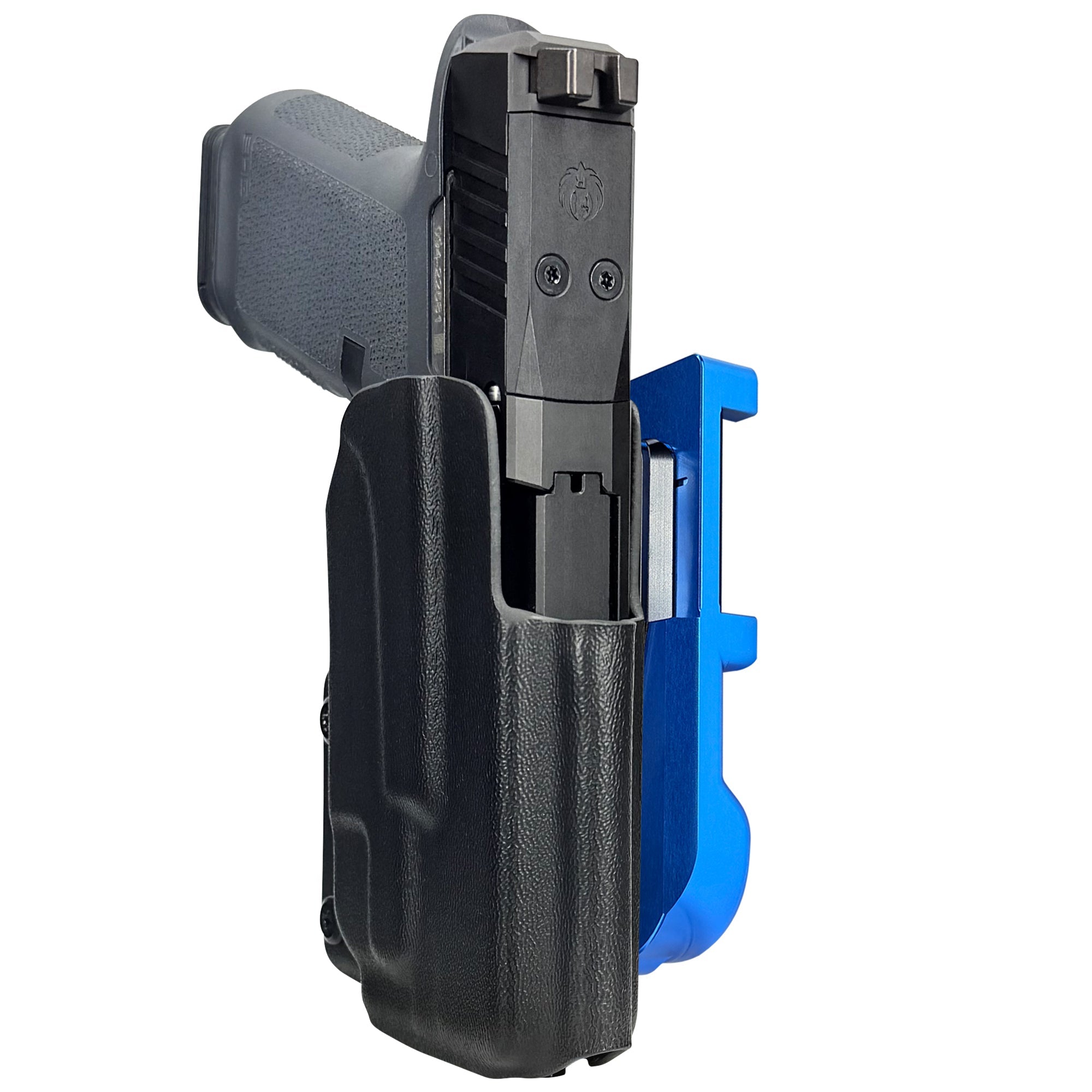 Ruger RXM TLR7X IDPA Quick Mount Holster with Blue Belt Attachment, Black Holster Shell