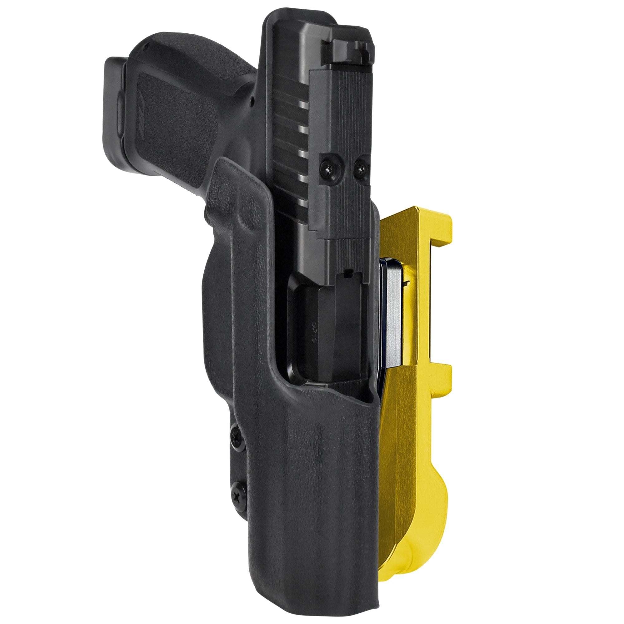 Rost Martin RM1C IDPA Quick Mount Holster with 24K Gold Belt Attachment, Black Holster Shell