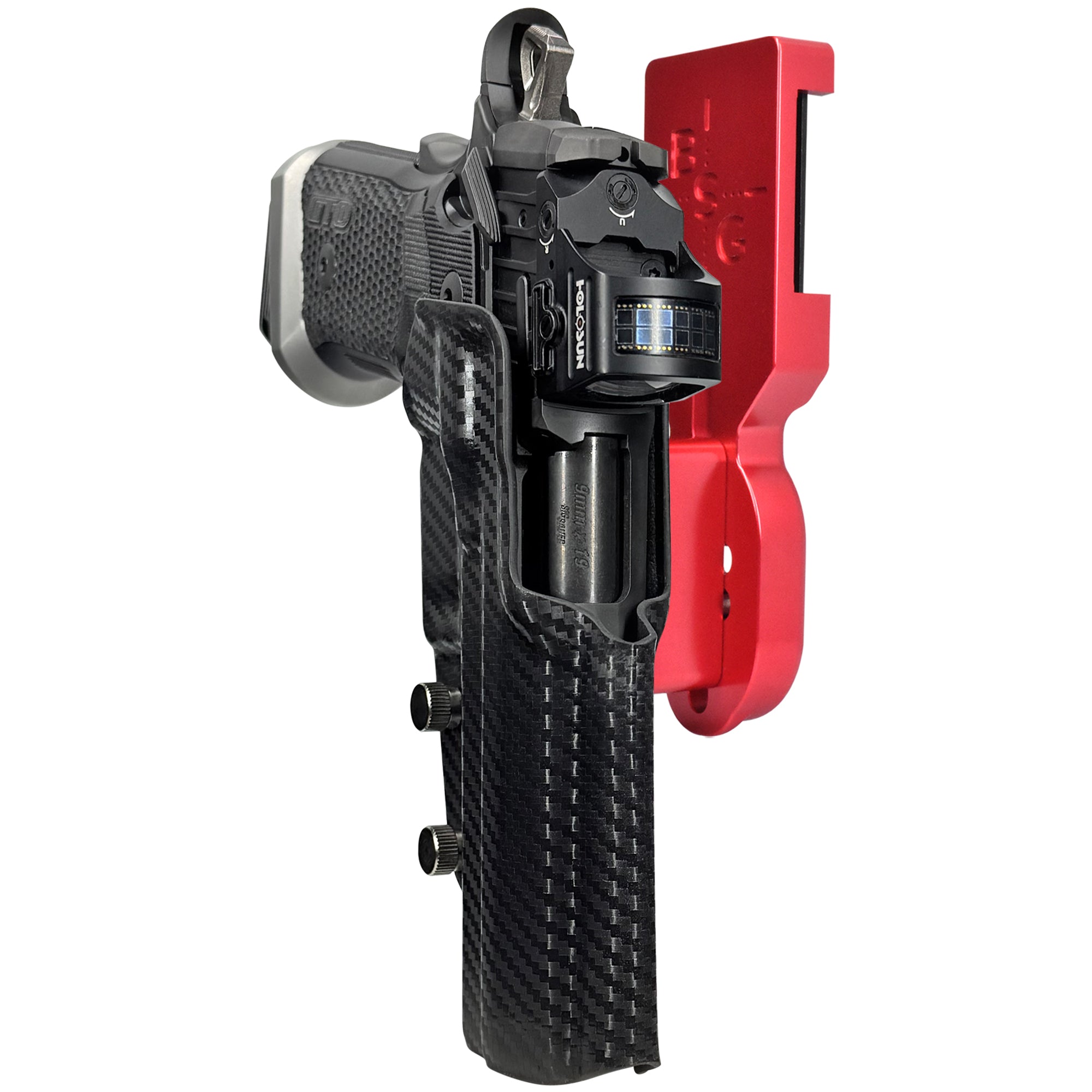 Sig Sauer P211-GTO Pro Heavy Duty Competition Holster in Red / Carbon Fiber