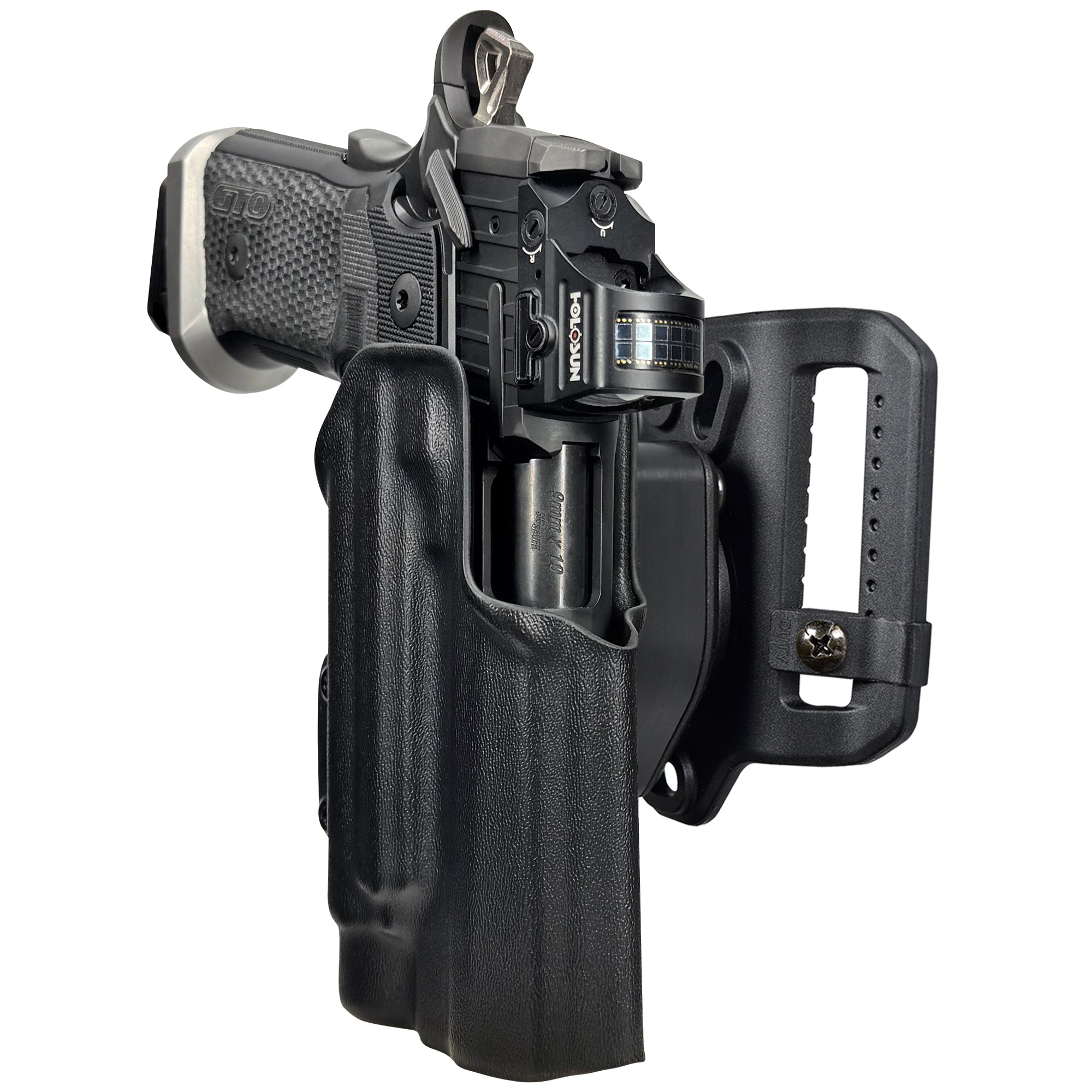 Sig P211-GTO w TLR1HLX Quick Release Belt Loop Holster in Black