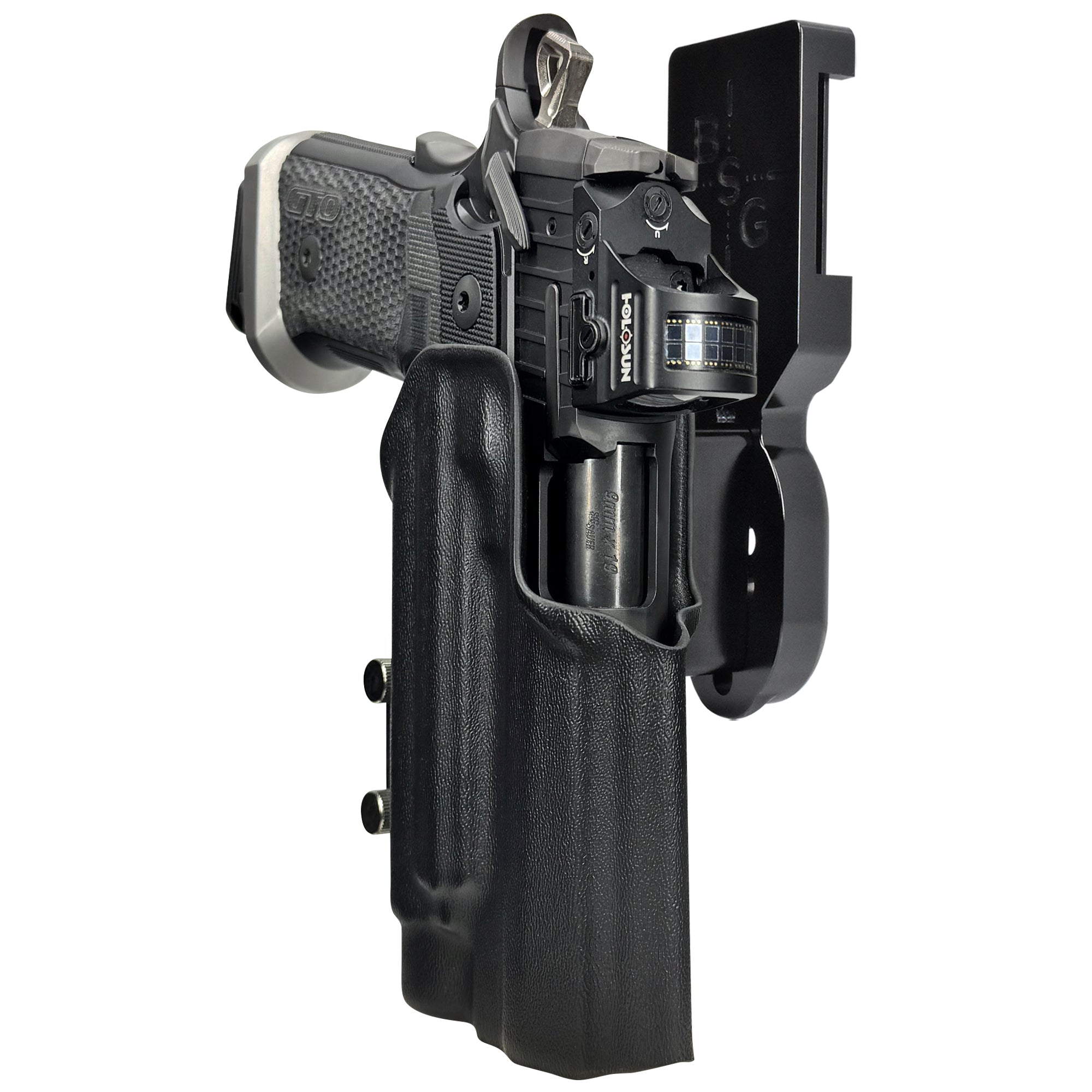Sig P211-GTO w TLR1HLX Pro Heavy Duty Competition Holster in Black / Black