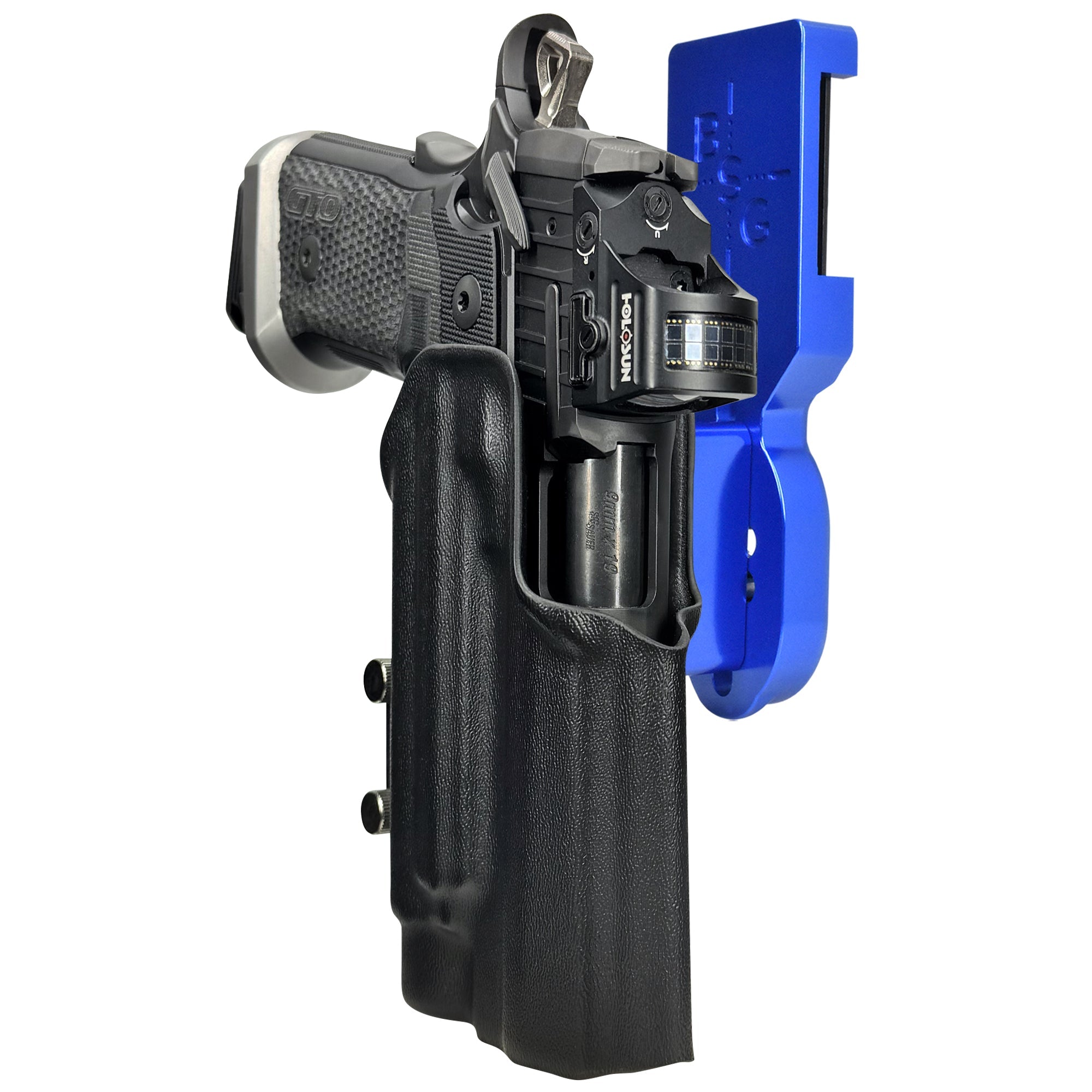 Sig P211-GTO w TLR1HLX Pro Heavy Duty Competition Holster in Blue / Black