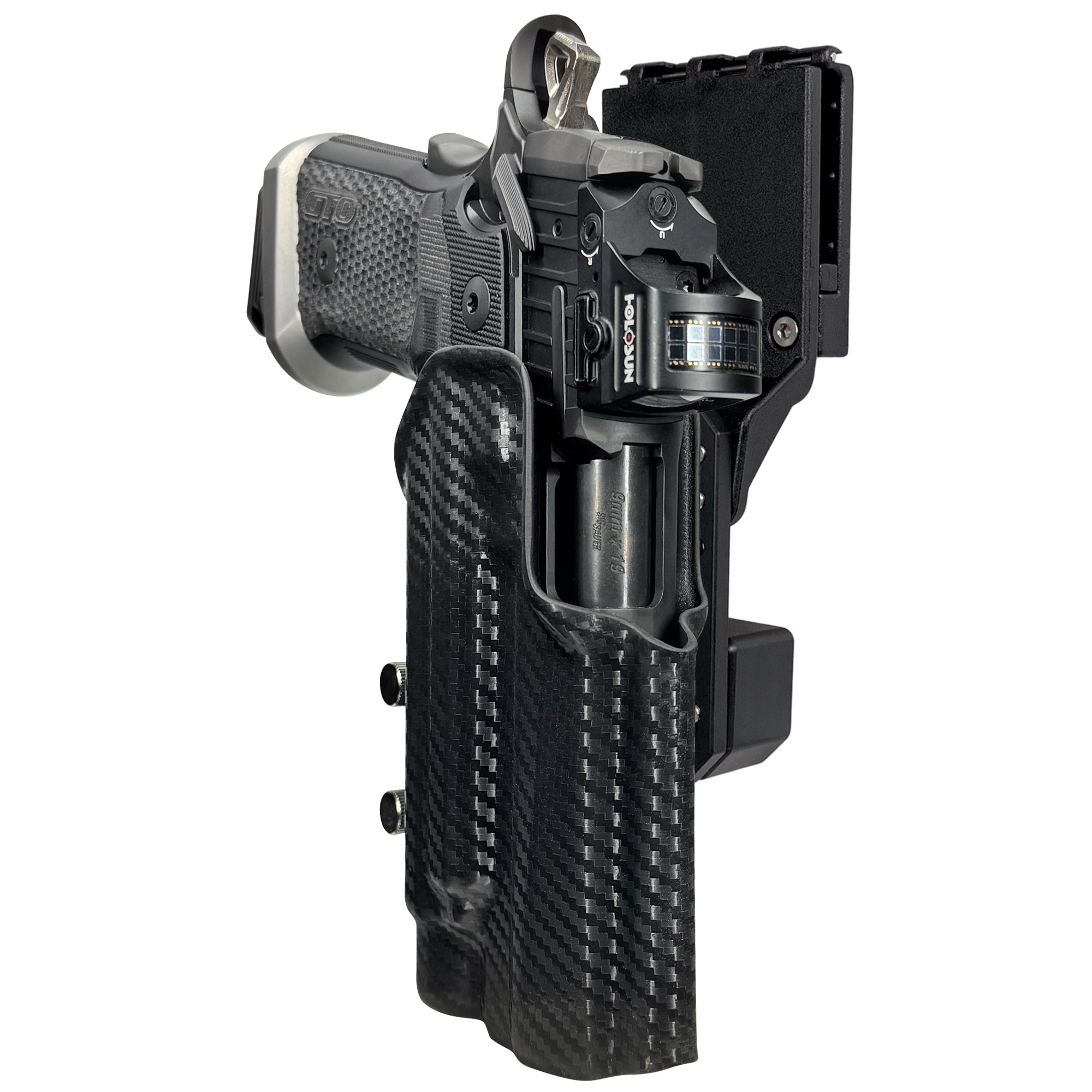 Sig P211-GTO w TLR1HLX Pro Competition Holster in Carbon Fiber