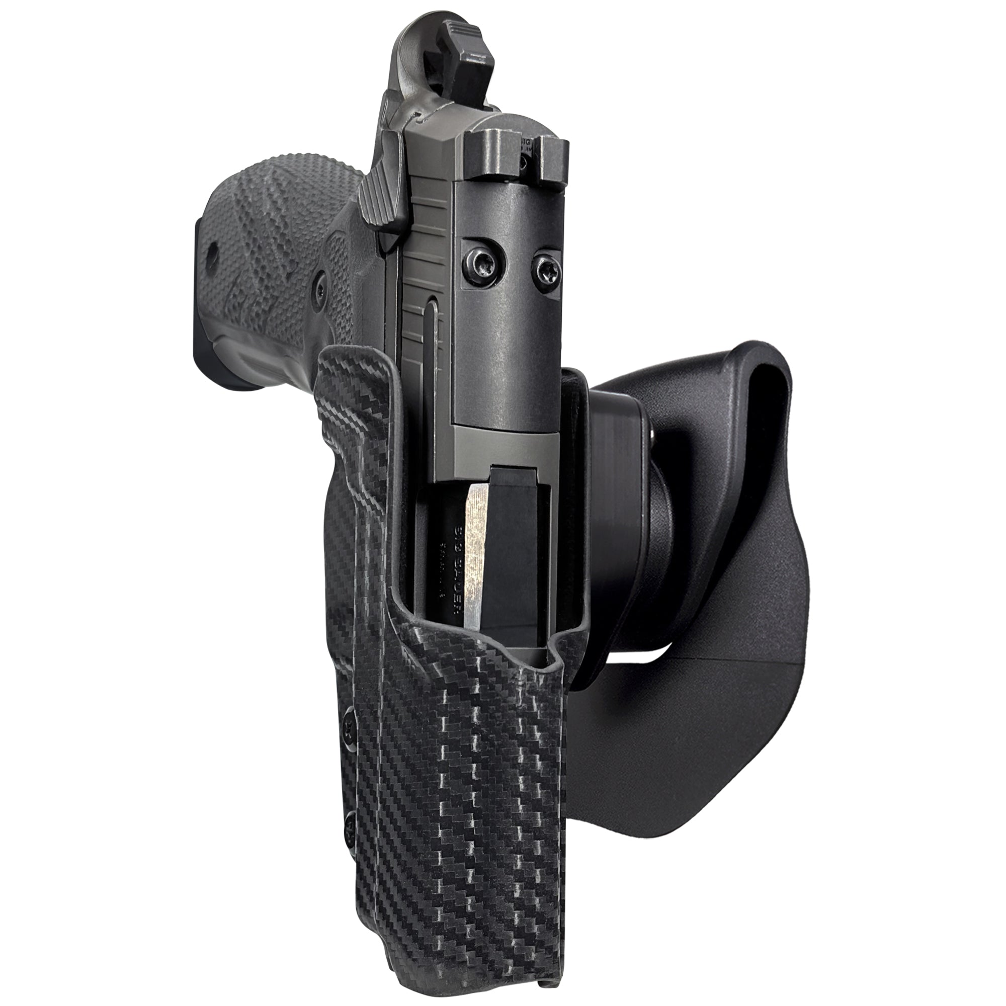 Sig P226 XCarry Legion OWB Quick Release Paddle Holster in Carbon Fiber