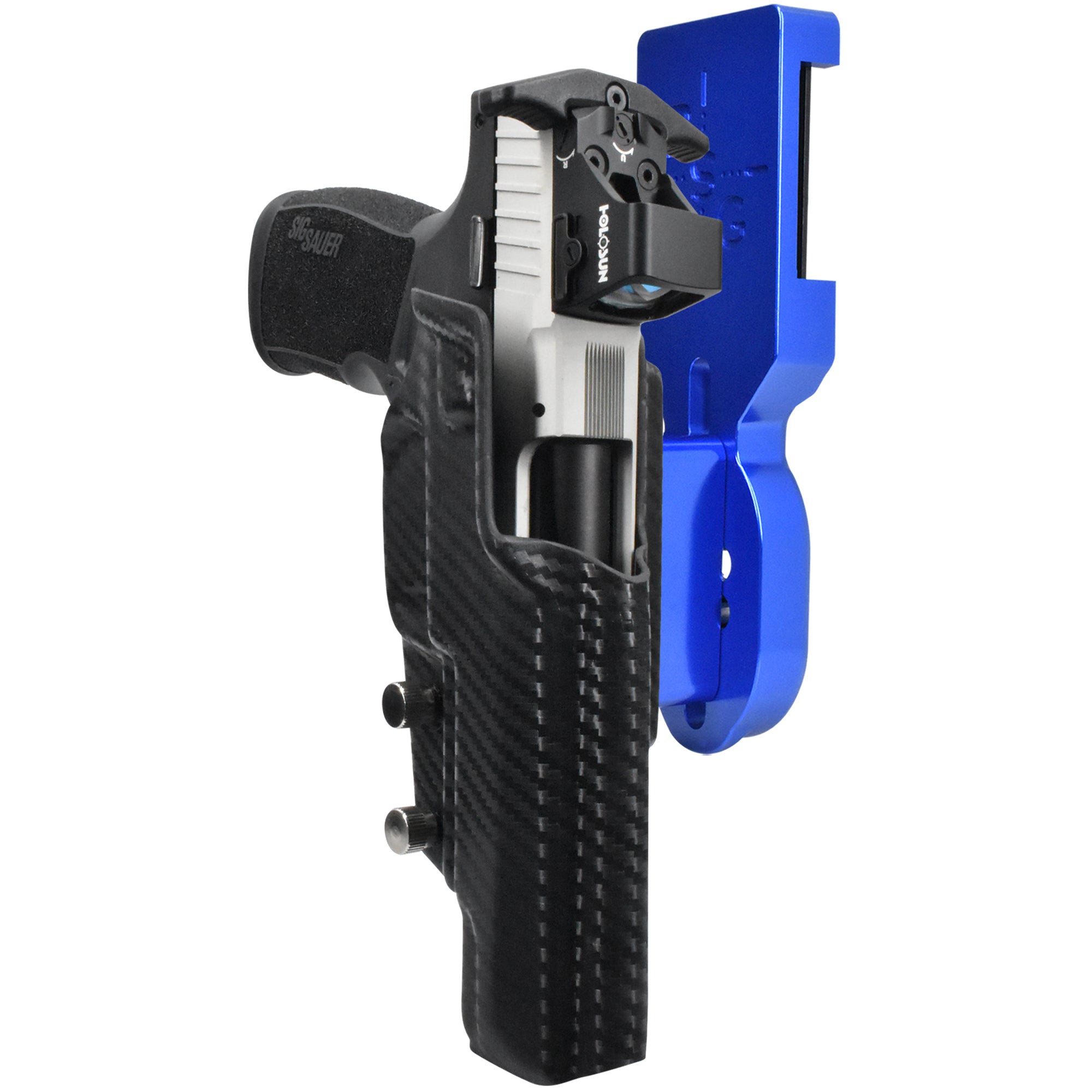 Sig Sauer P322-COMP Pro Heavy Duty Competition Holster in Blue / Carbon Fiber