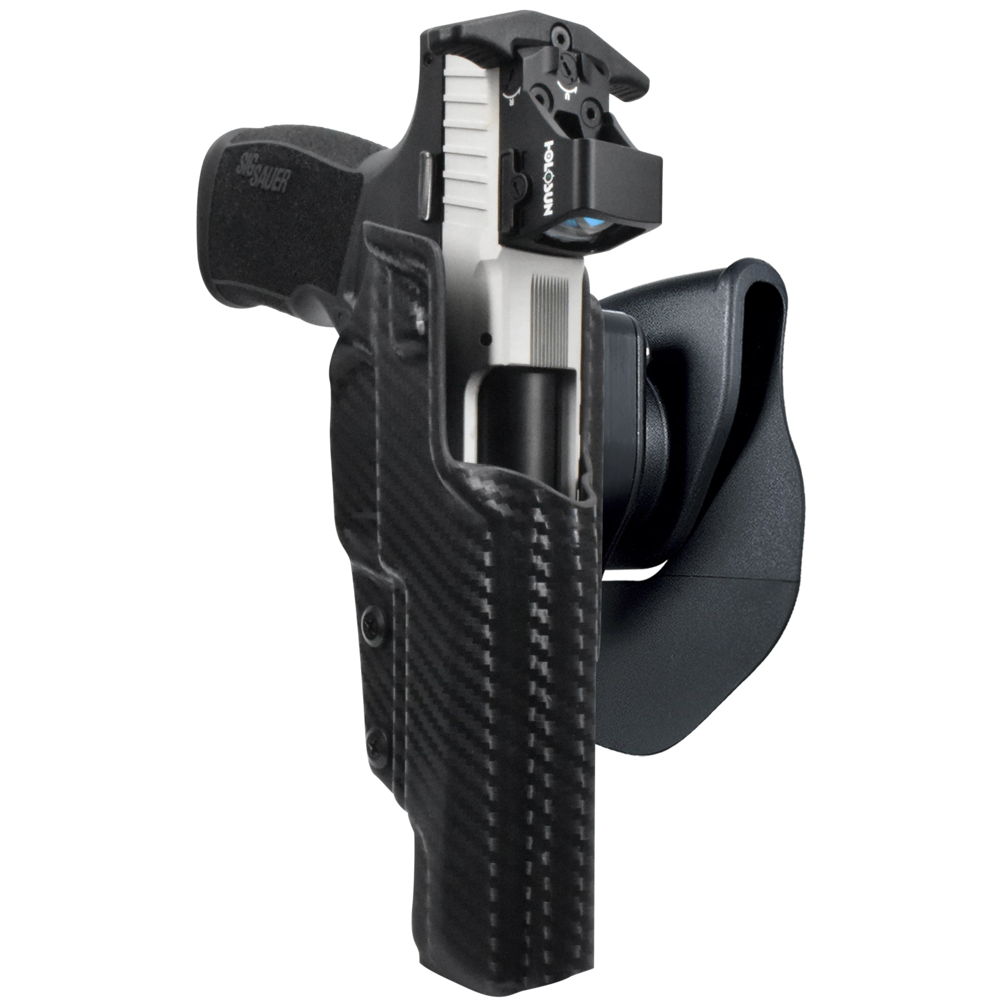 Sig Sauer P322-COMP OWB Quick Release Paddle Holster in Carbon Fiber