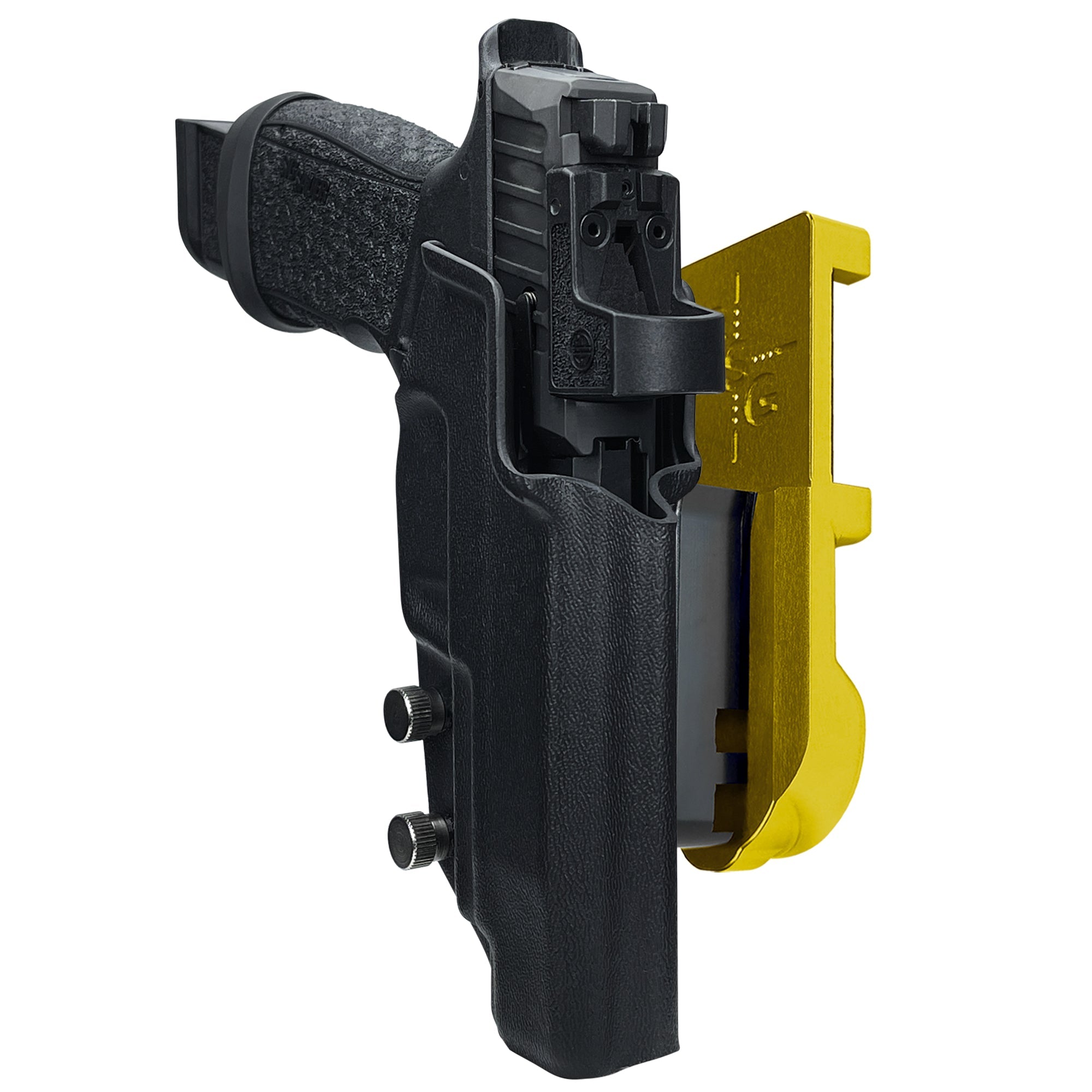 Sig Sauer P365 FUSE IPSC/USPA Quick Mount Holster with 24K Gold Belt Attachment, Black Holster Shell