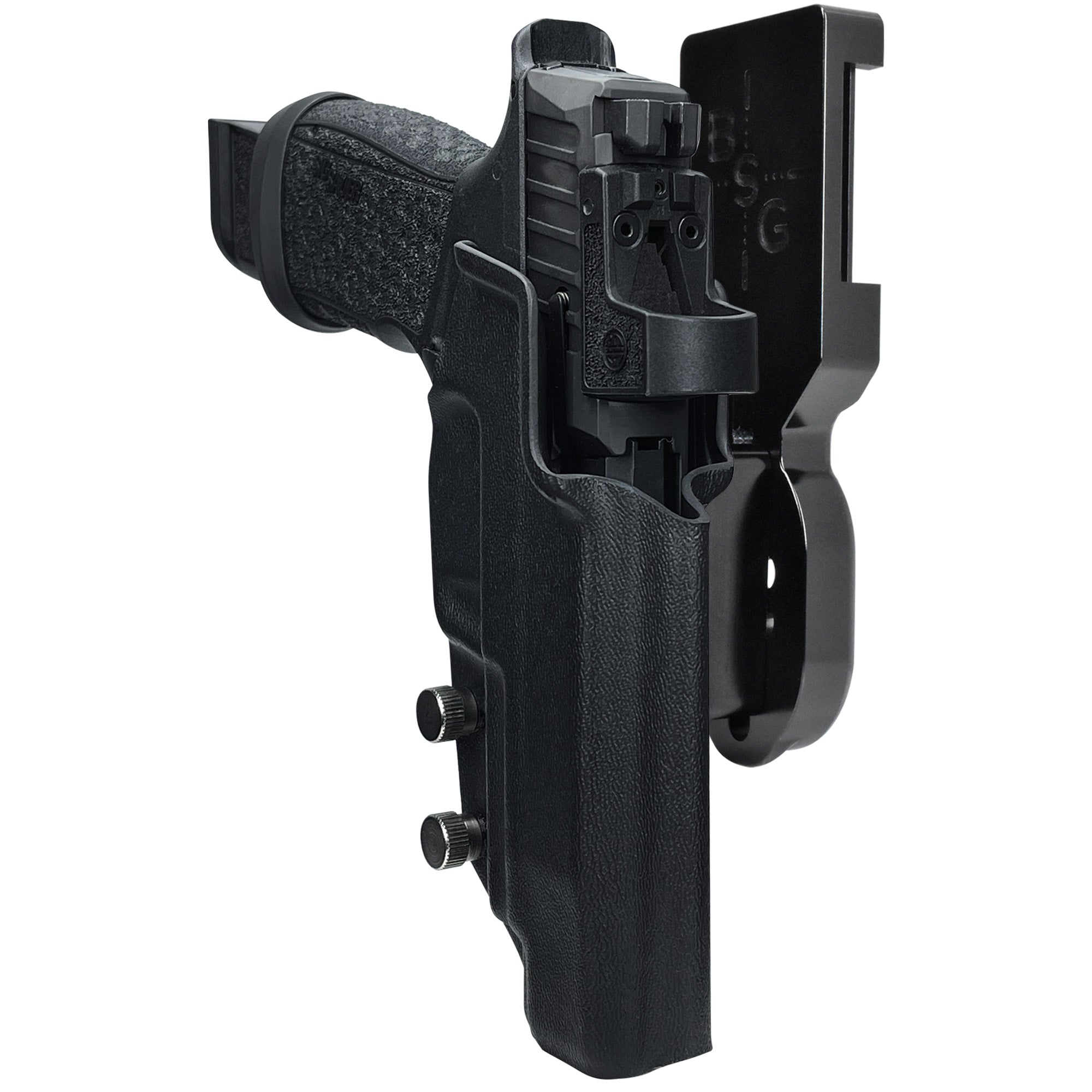 Sig P365 Fuse w/ Thumb Rest Pro Heavy Duty Competition Holster in Black / Black