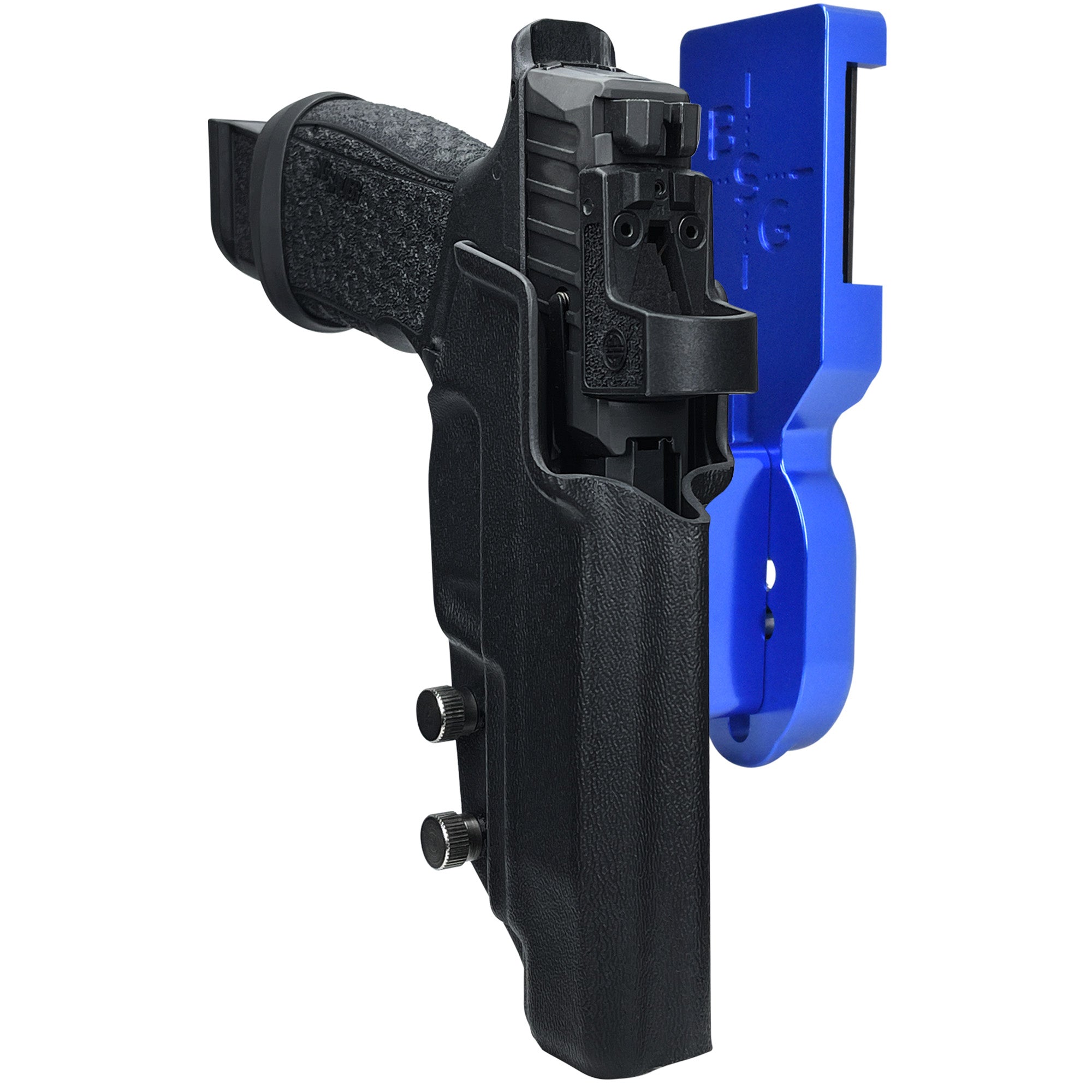 Sig P365 Fuse w/ Thumb Rest Pro Heavy Duty Competition Holster in Blue / Black