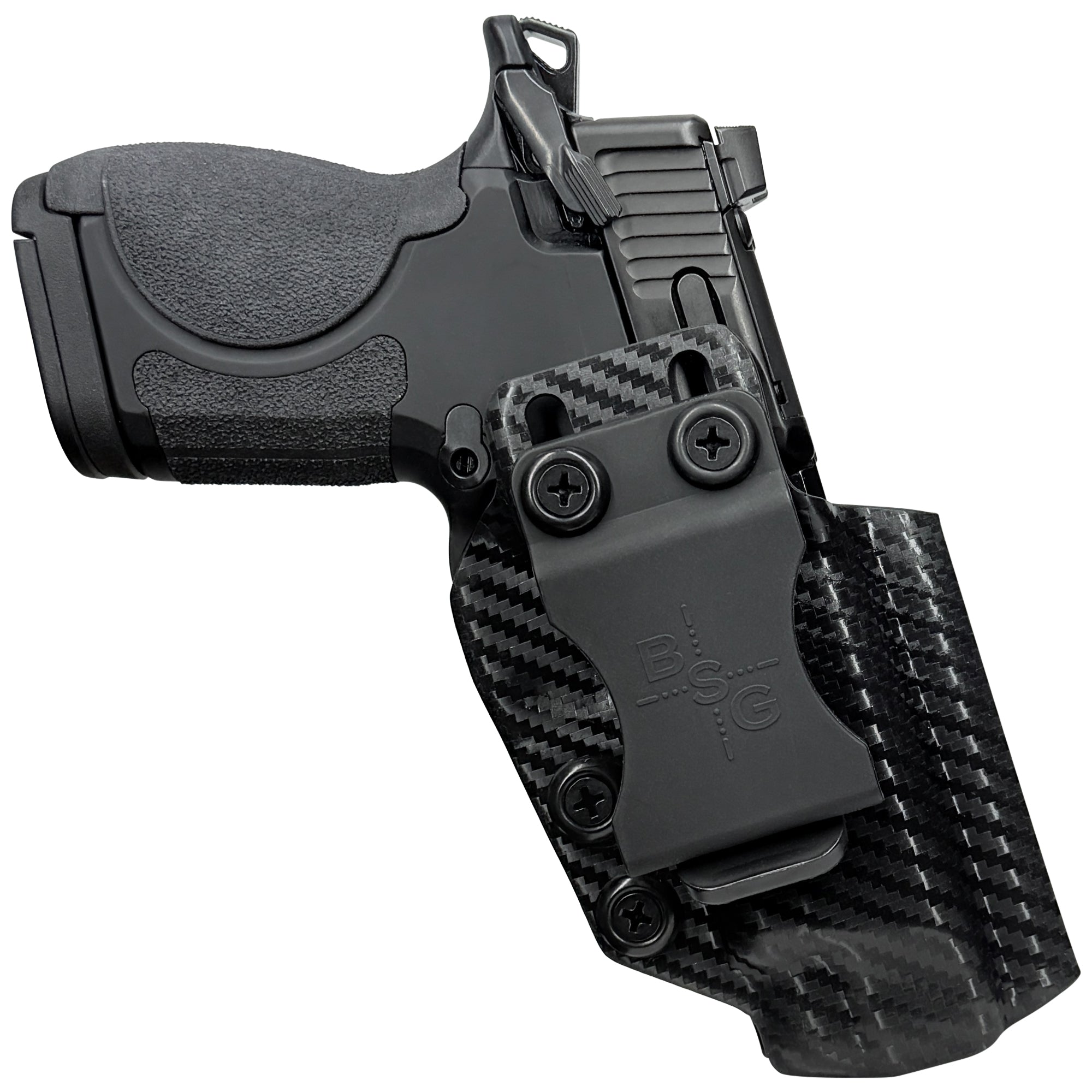 S&W CSX E-Series 3.6in Inside the Waistband Holster in Carbon Fiber - Front