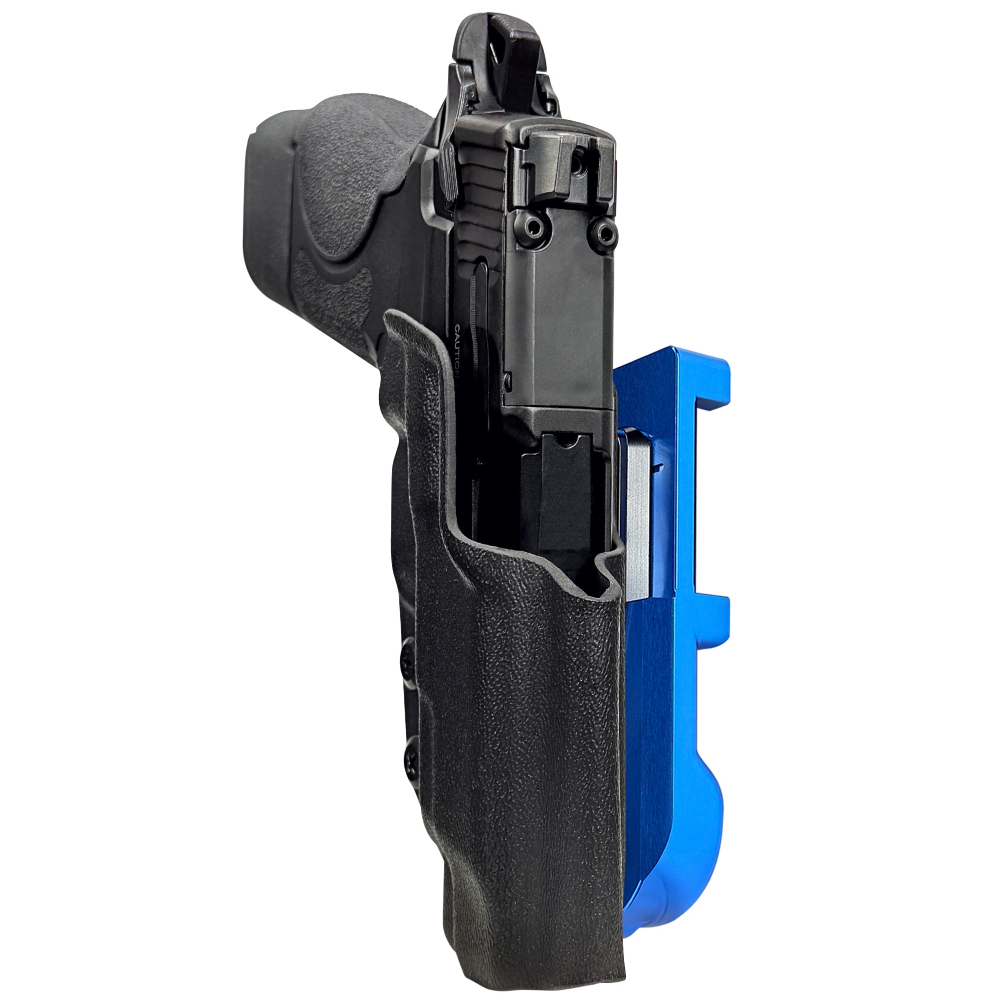 S&W CSX E-Series 3.6'' IDPA Quick Mount Holster with Blue Belt Attachment, Black Holster Shell