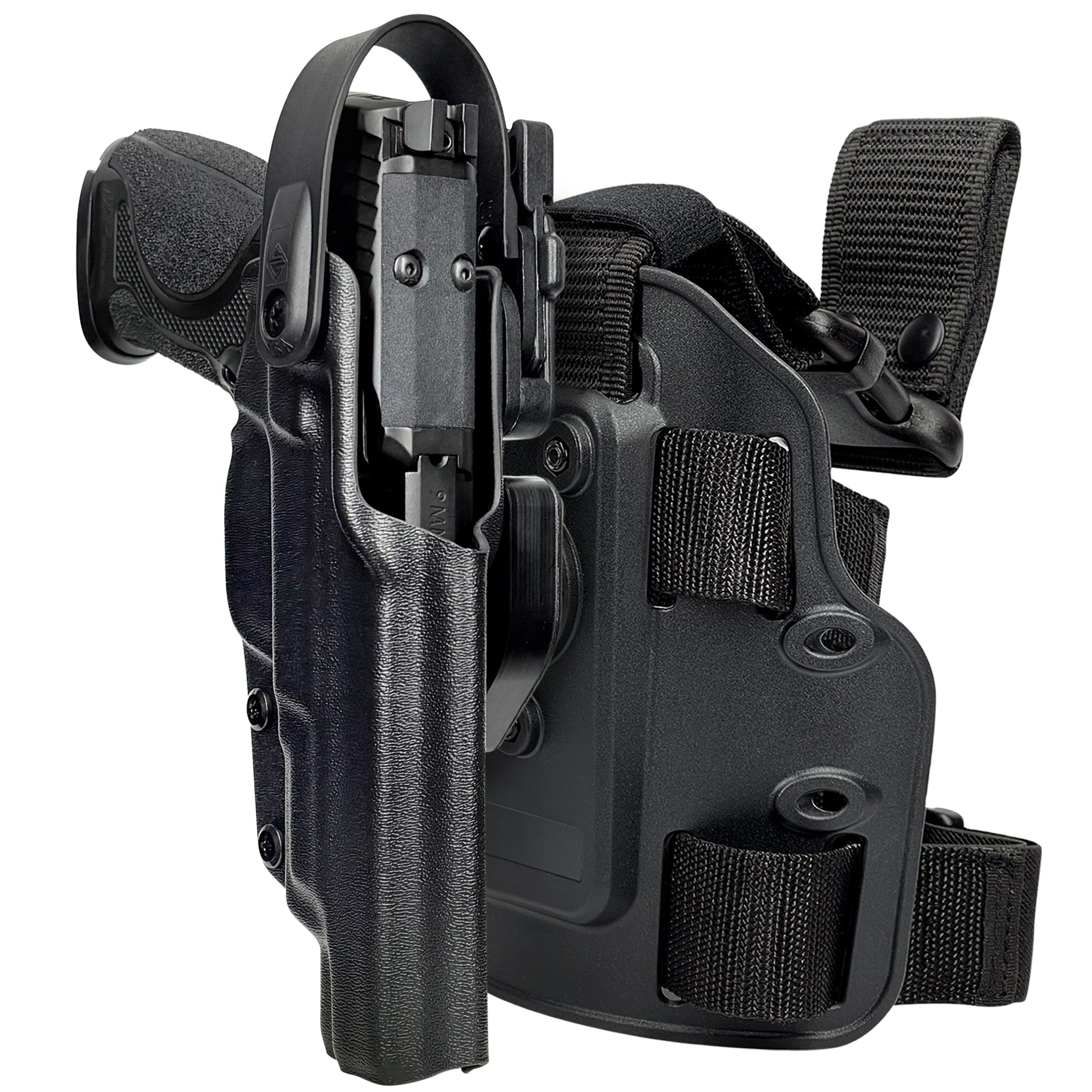 Level II Duty Drop Leg Holster for BLANK in Black
