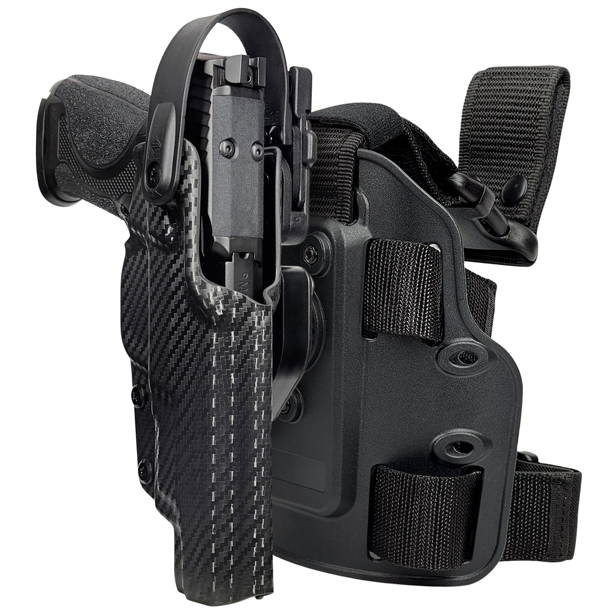 Level II Duty Drop Leg Holster for BLANK in Carbon Fiber