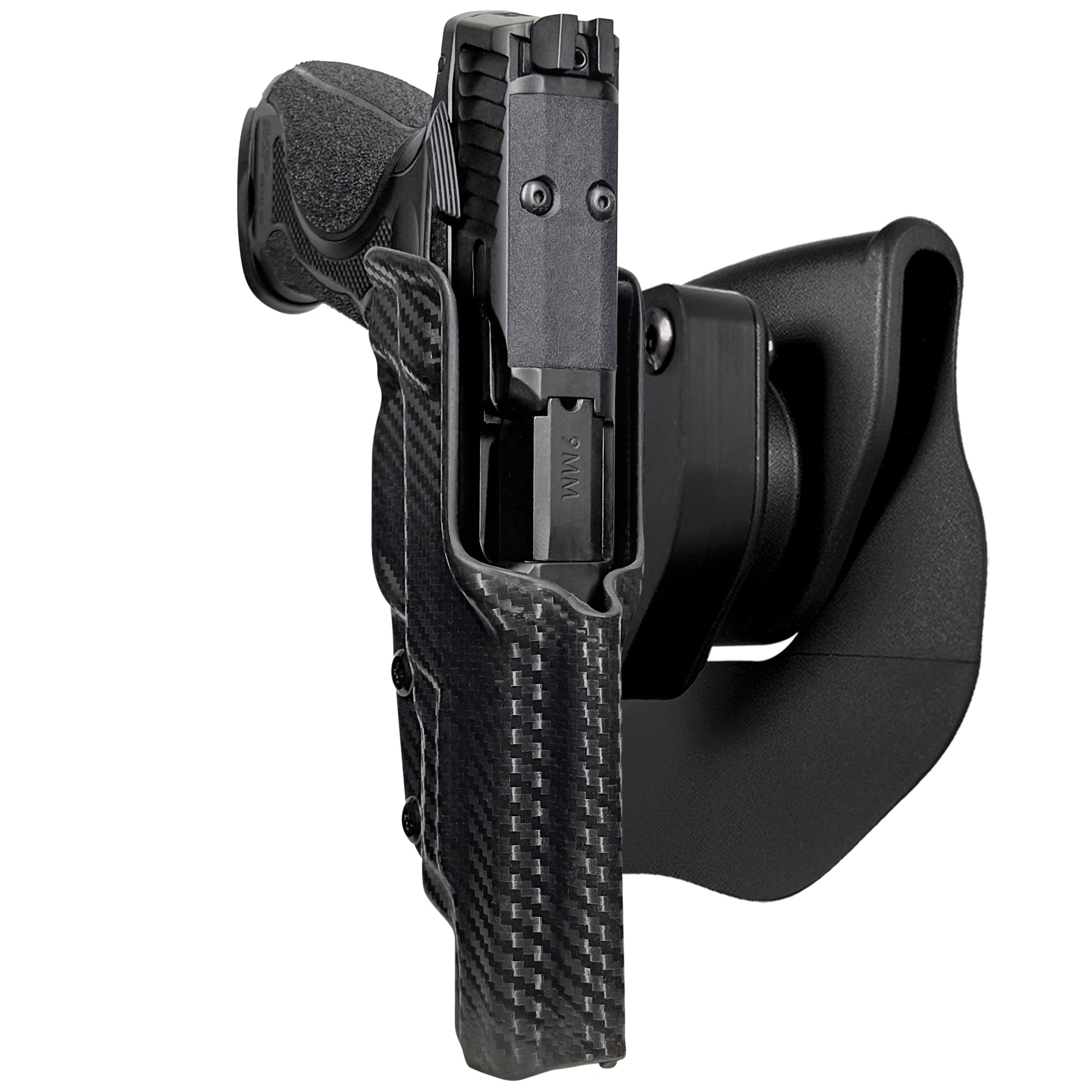 S&W M&P9 M2.0 Metal HD OWB Quick Release Paddle Holster in Carbon Fiber