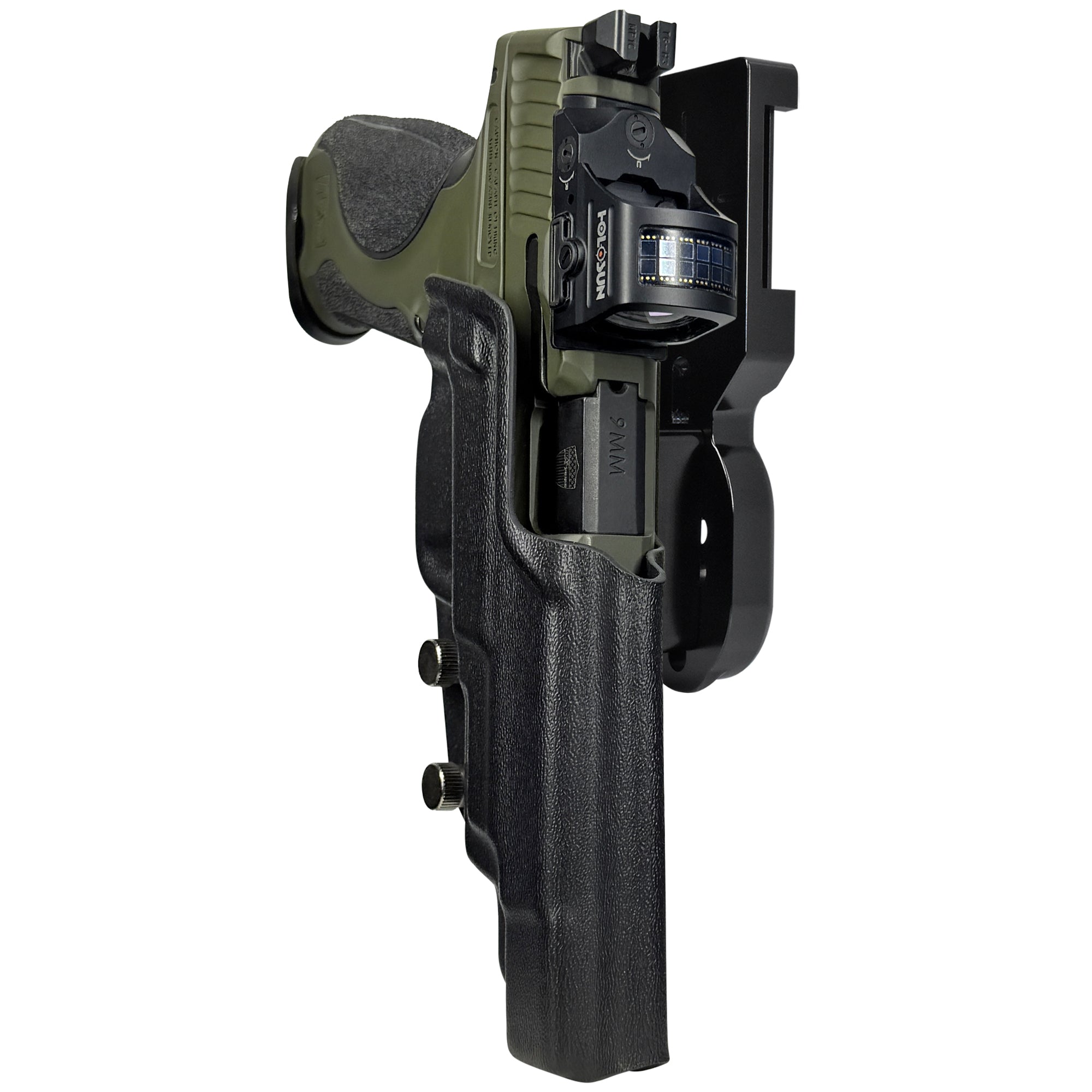 S&W MP9 Spec Series Pro Heavy Duty Competition Holster in Black / Black
