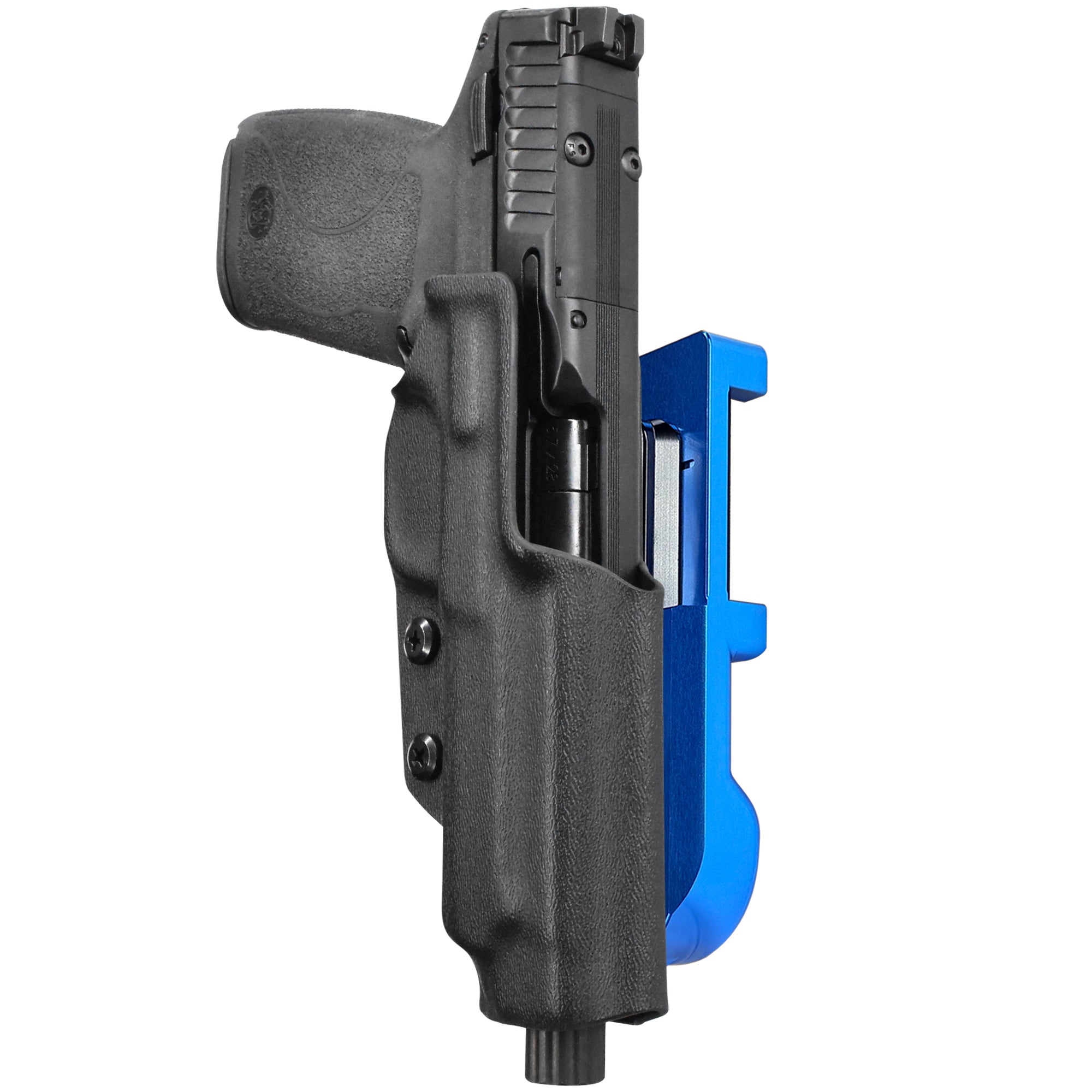 S&W M&P 5.7 IDPA Quick Mount Holster with Blue Belt Attachment, Black Holster Shell