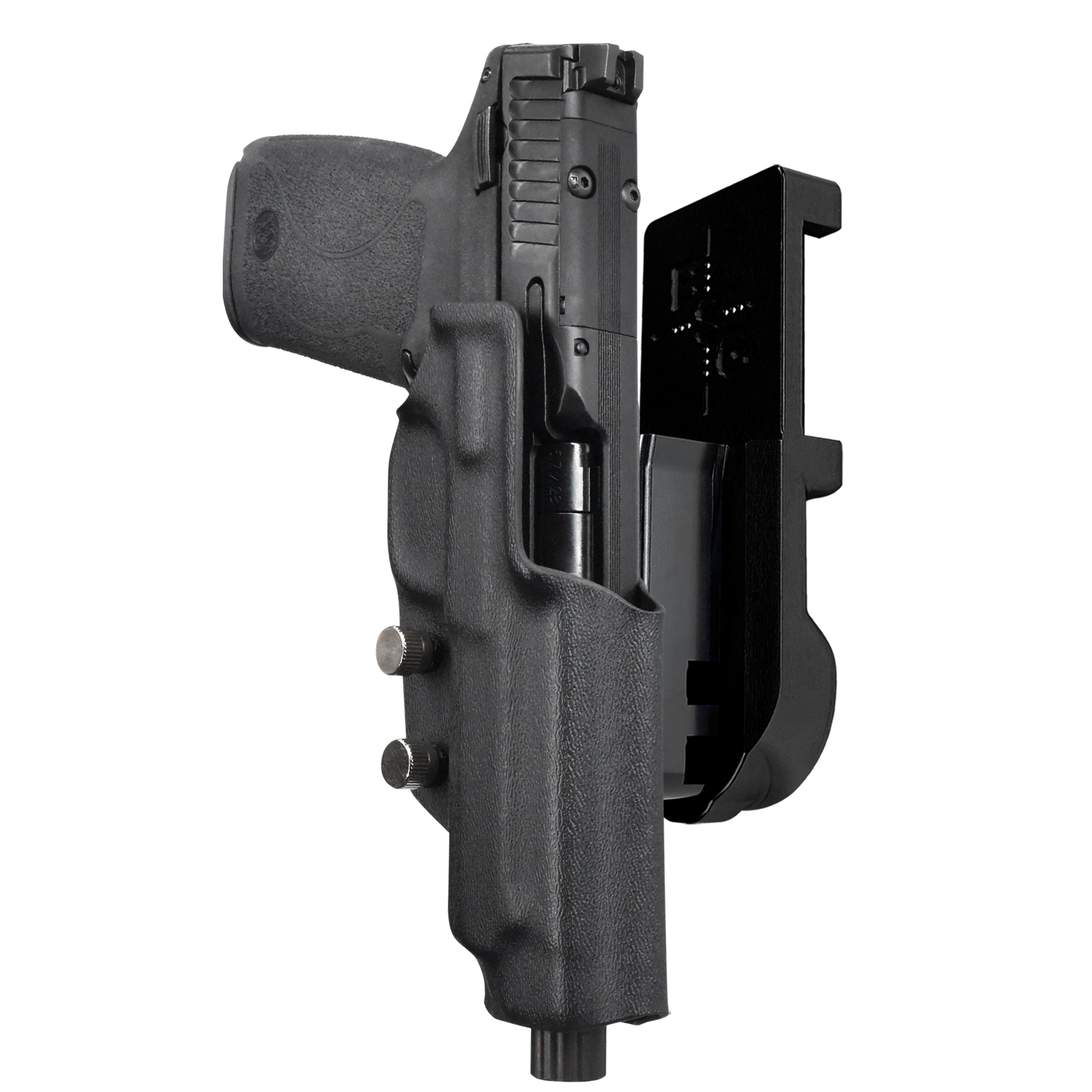 S&W M&P 5.7 IPSC/USPA Quick Mount Holster with Black Belt Attachment, Black Holster Shell