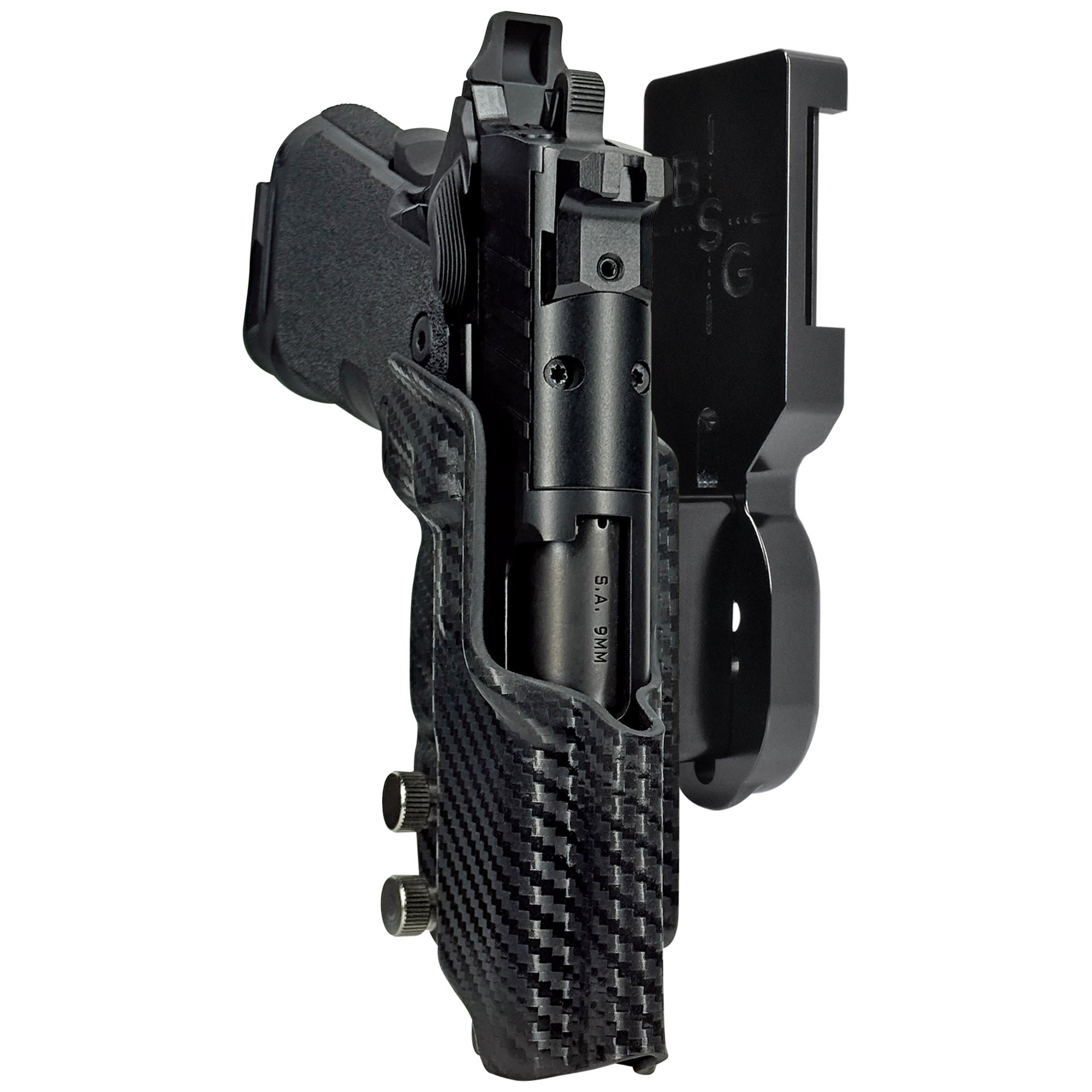 Springfield Prodigy 3.5'' Pro Heavy Duty Competition Holster in Black / Carbon Fiber