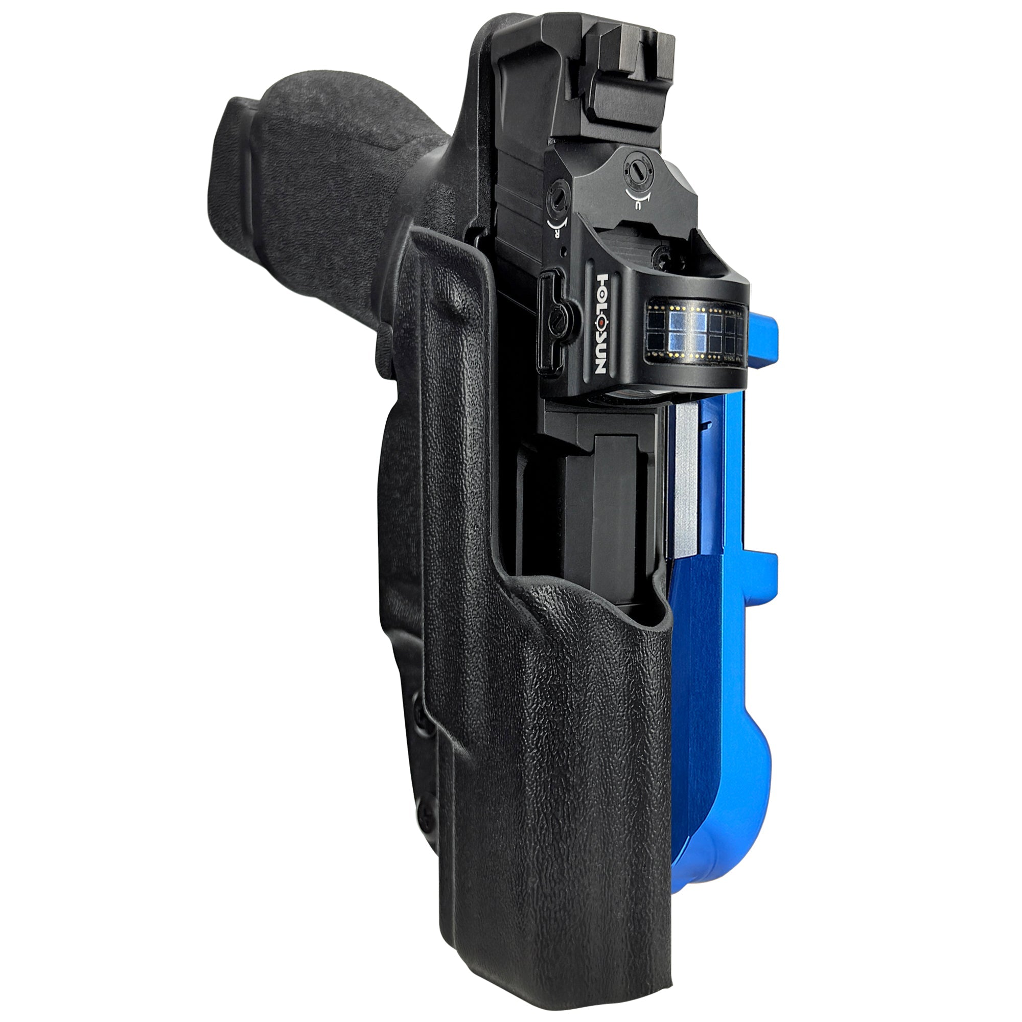Springfield Echelon 4.0C IDPA Quick Mount Holster with Blue Belt Attachment, Black Holster Shell