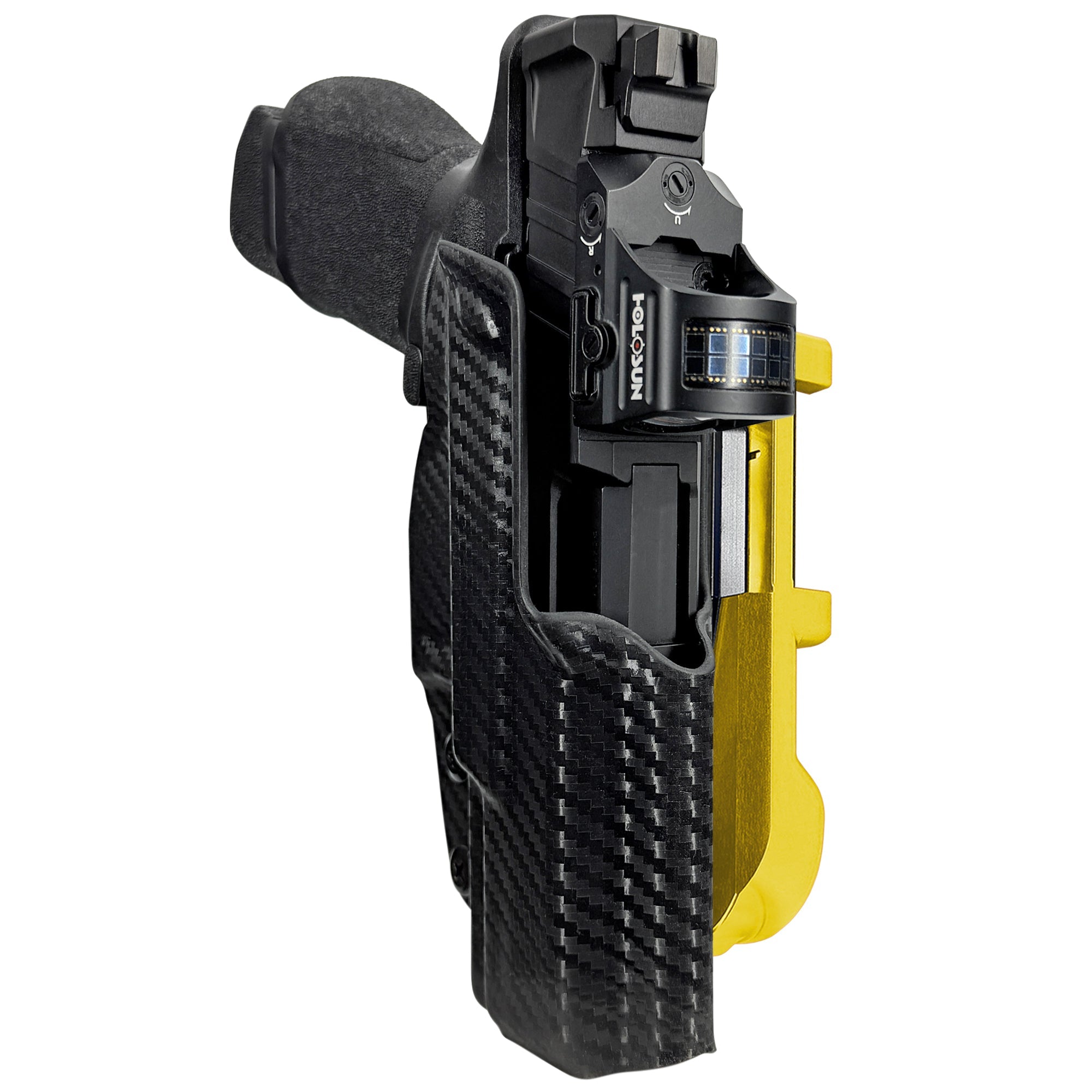 Springfield Echelon 4.0C IDPA Quick Mount Holster with 24K Gold Belt Attachment, Carbon Fiber Holster Shell