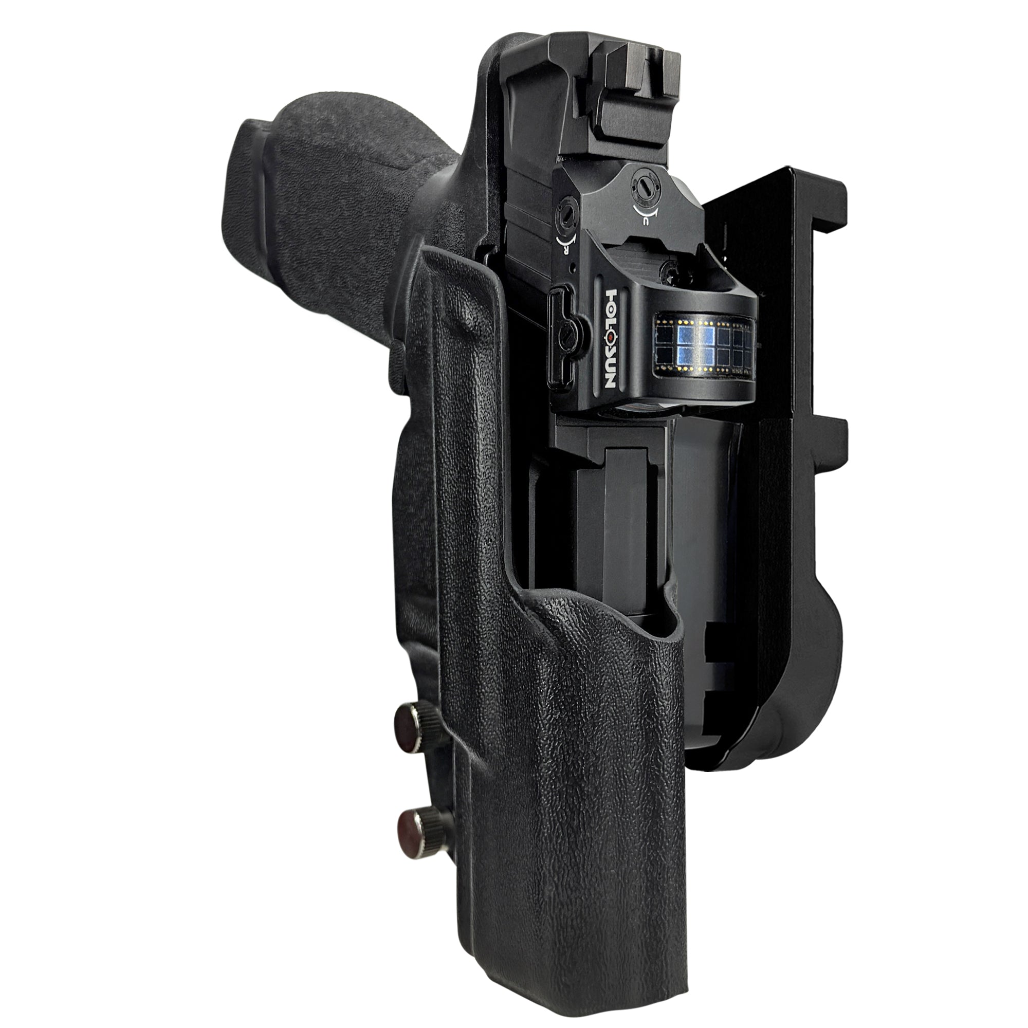 Springfield Echelon 4.0C IPSC/USPA Quick Mount Holster with Black Belt Attachment, Black Holster Shell