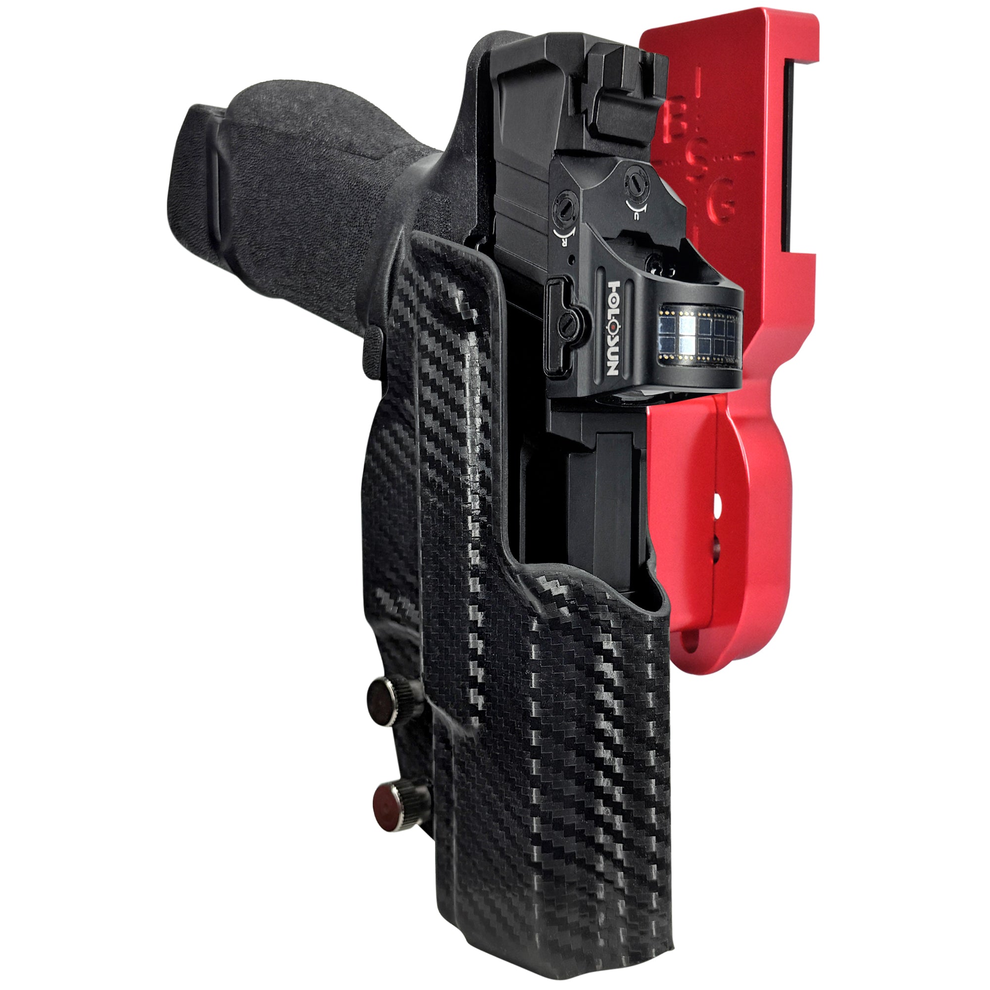 Springfield Echelon 4.0C Pro Heavy Duty Competition Holster in Red / Carbon Fiber