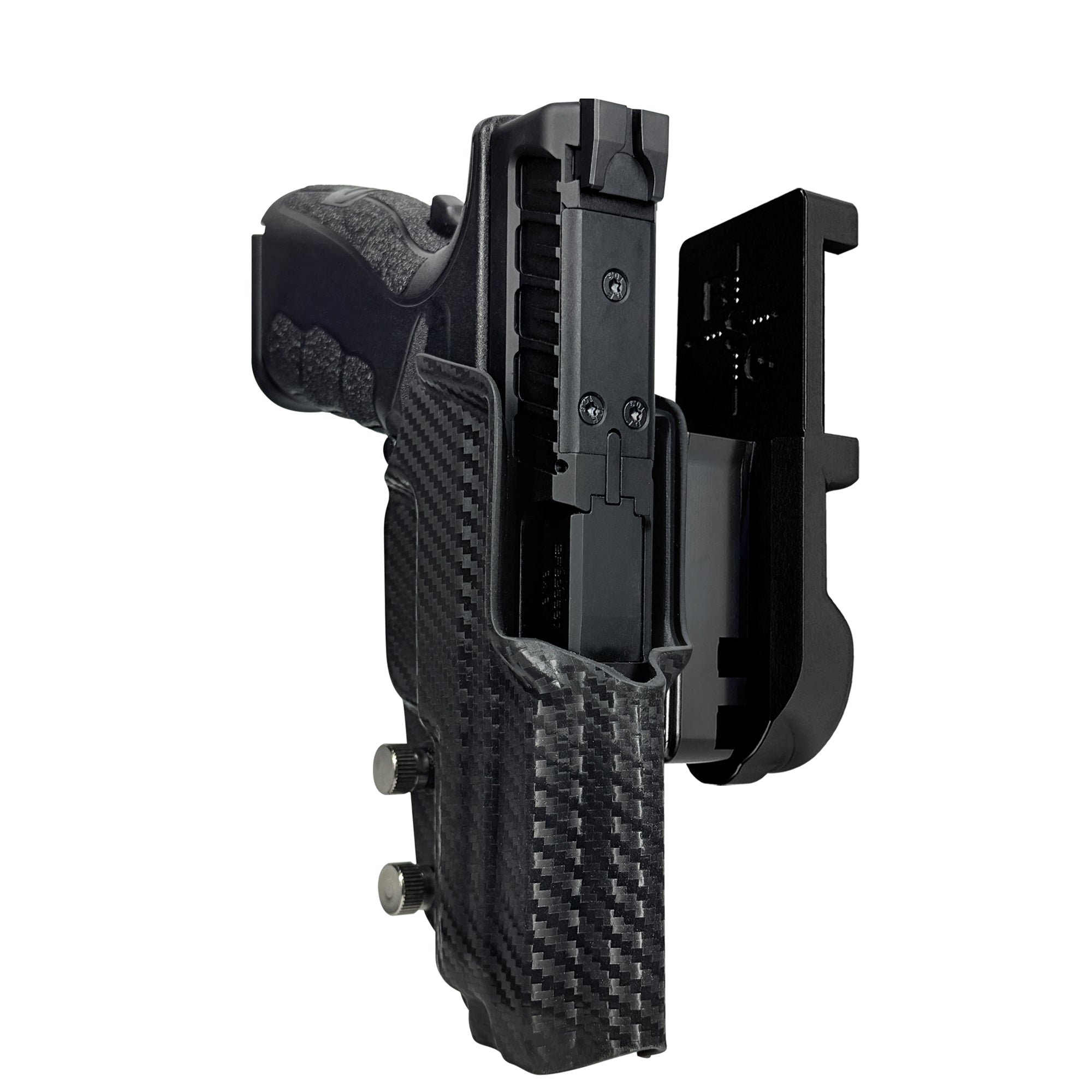 Springfield XD MOD.3 IPSC/USPA Quick Mount Holster with Black Belt Attachment, Carbon Fiber Holster Shell