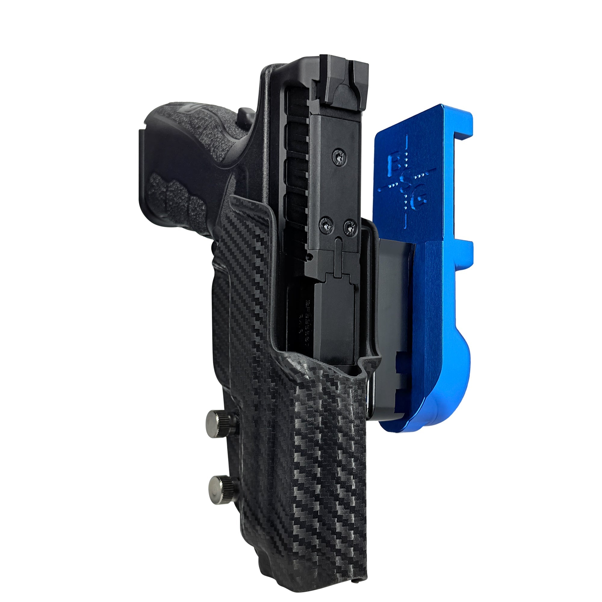 Springfield XD MOD.3 IPSC/USPA Quick Mount Holster with Blue Belt Attachment, Carbon Fiber Holster Shell