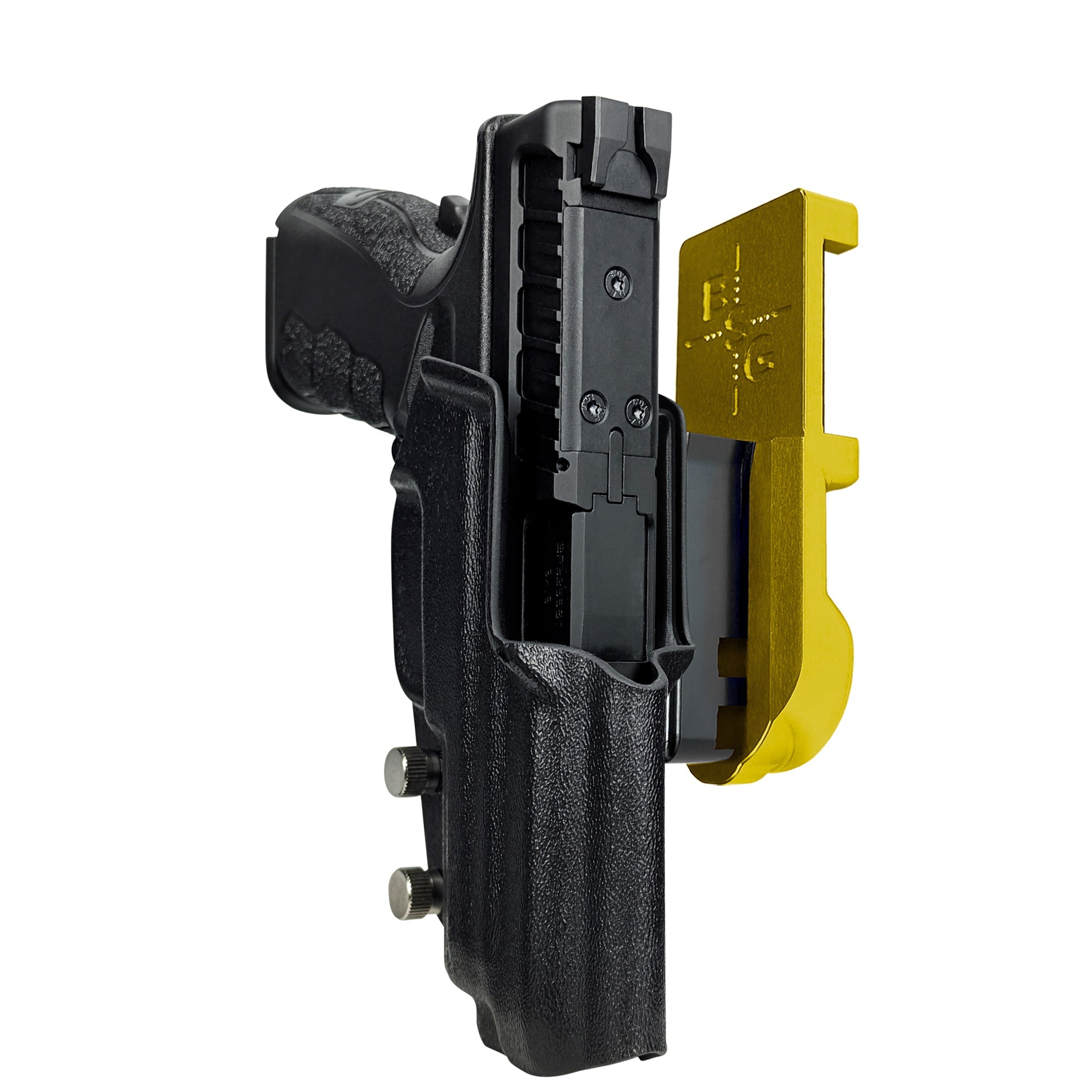 Springfield XD MOD.3 IPSC/USPA Quick Mount Holster with 24K Gold Belt Attachment, Black Holster Shell