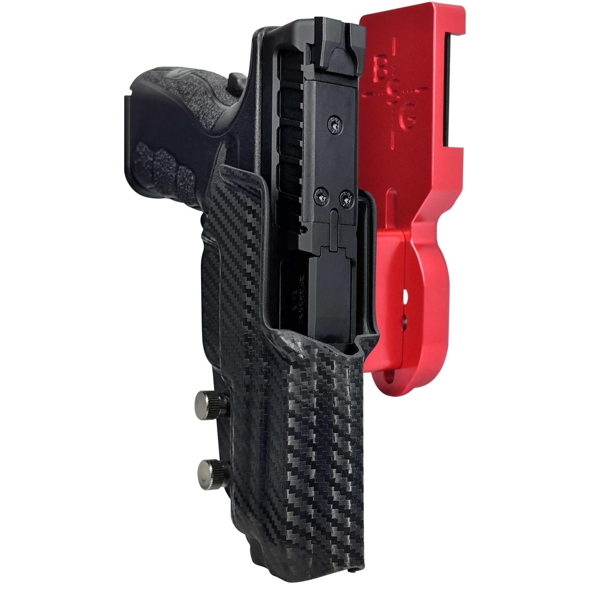Springfield XD Mod.3 Pro Heavy Duty Competition Holster in Red / Carbon Fiber