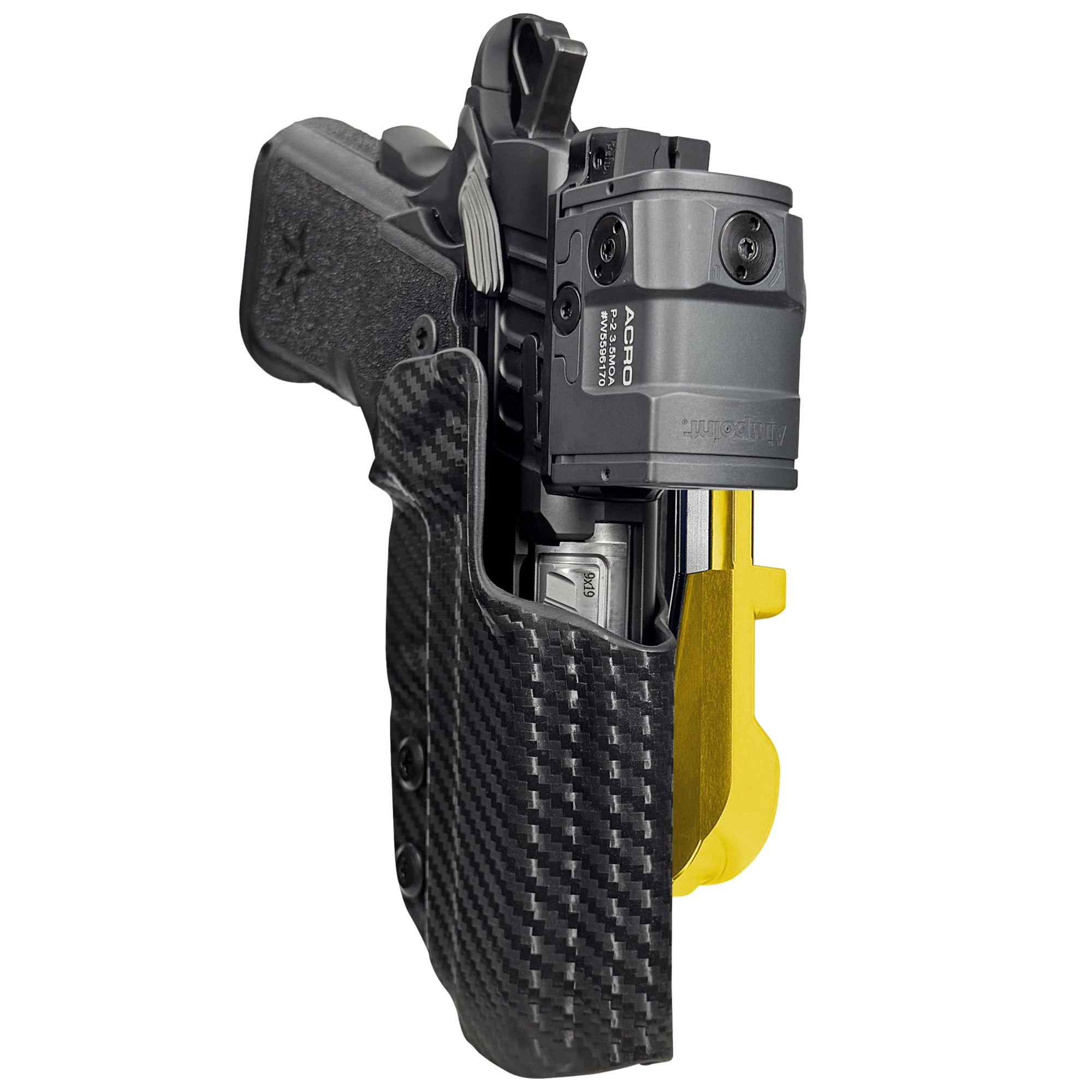 Staccato CS 2024 IDPA Quick Mount Holster with 24K Gold Belt Attachment, Carbon Fiber Holster Shell