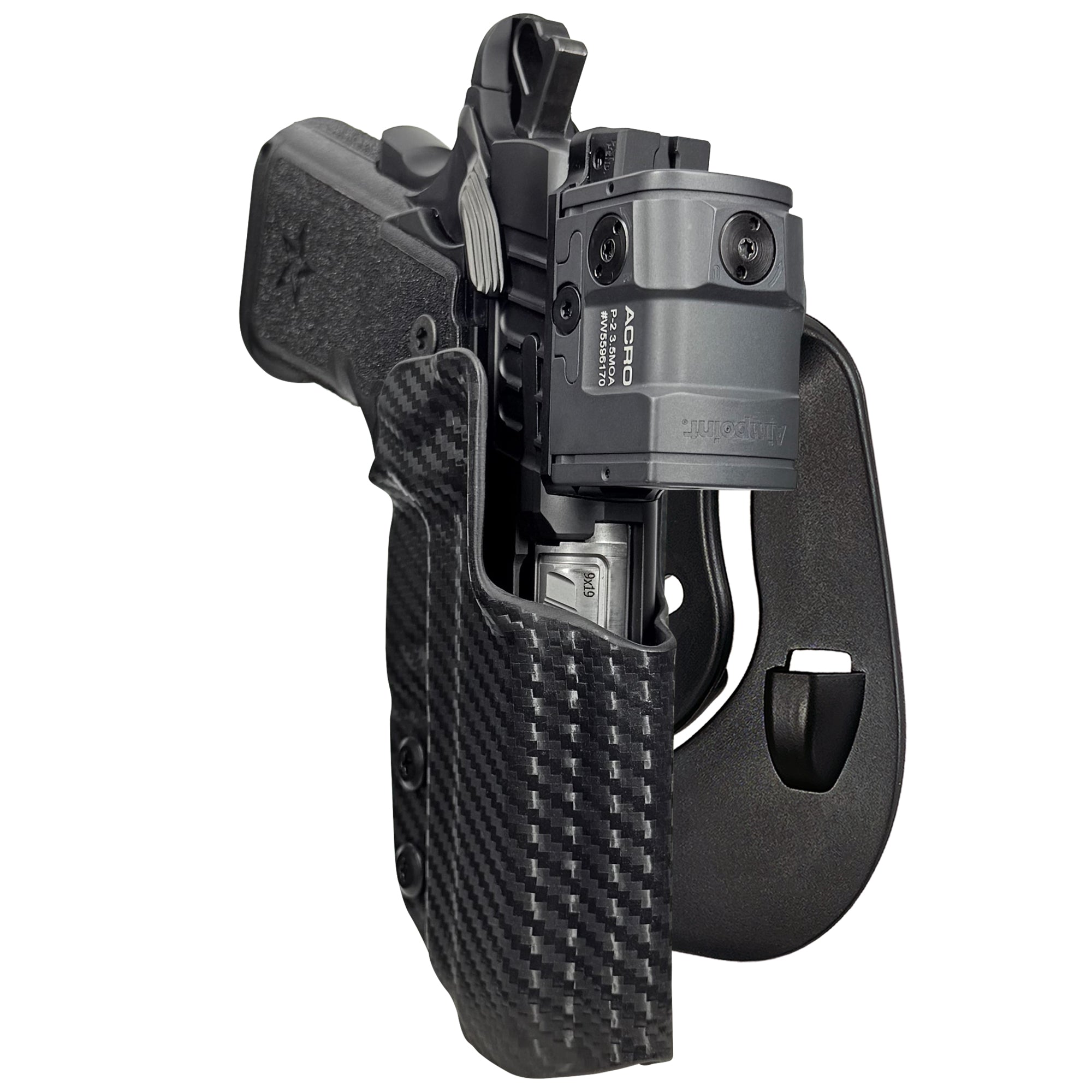 Staccato CS 2024 OWB Paddle Holster in Carbon Fiber