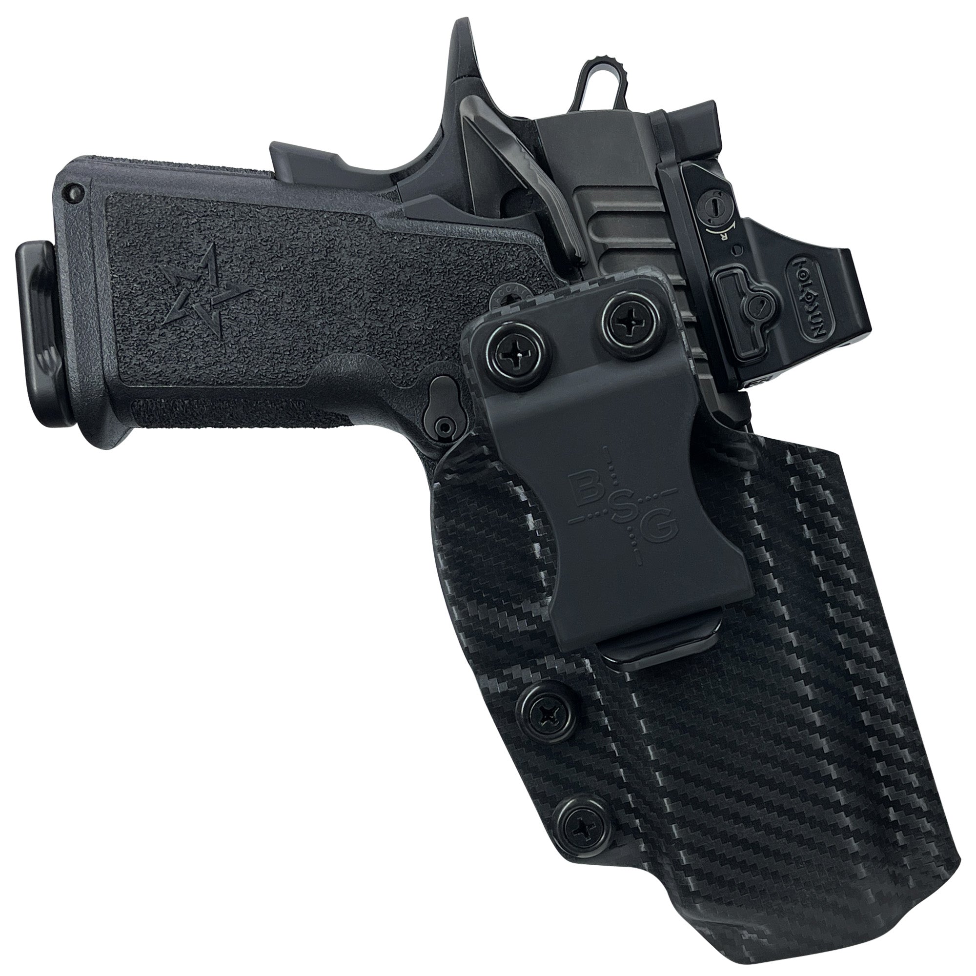 Staccato C Inside the Waistband Holster in Carbon Fiber - Front