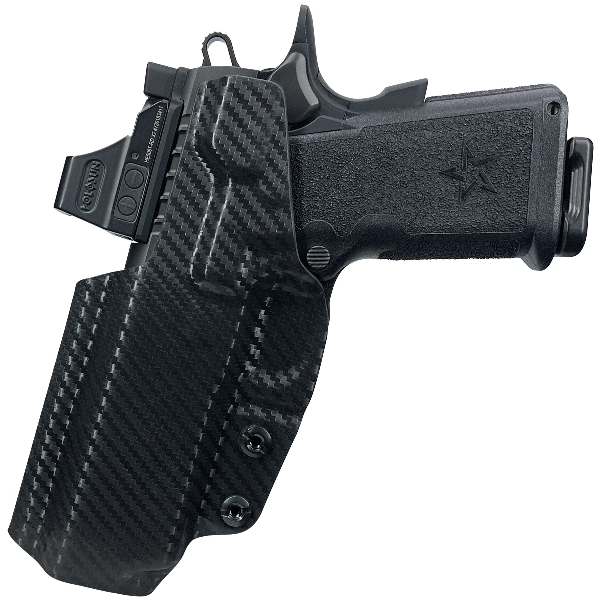 Staccato C Inside the Waistband Holster in Carbon Fiber - Rear