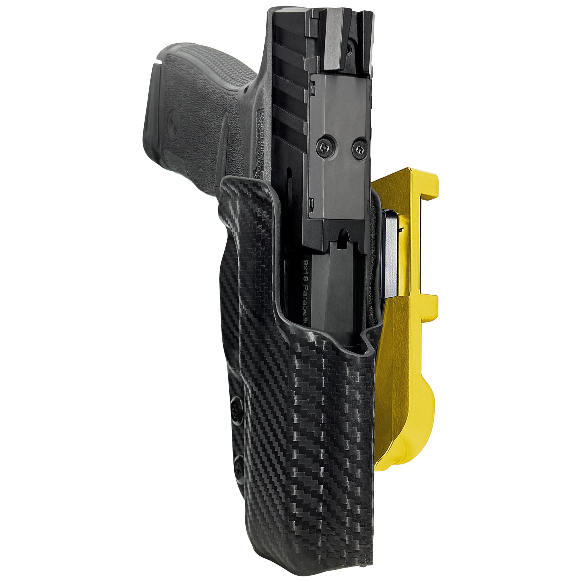 Stoeger STR-9 ThinLine IDPA Quick Mount Holster with 24K Gold Belt Attachment, Carbon Fiber Holster Shell