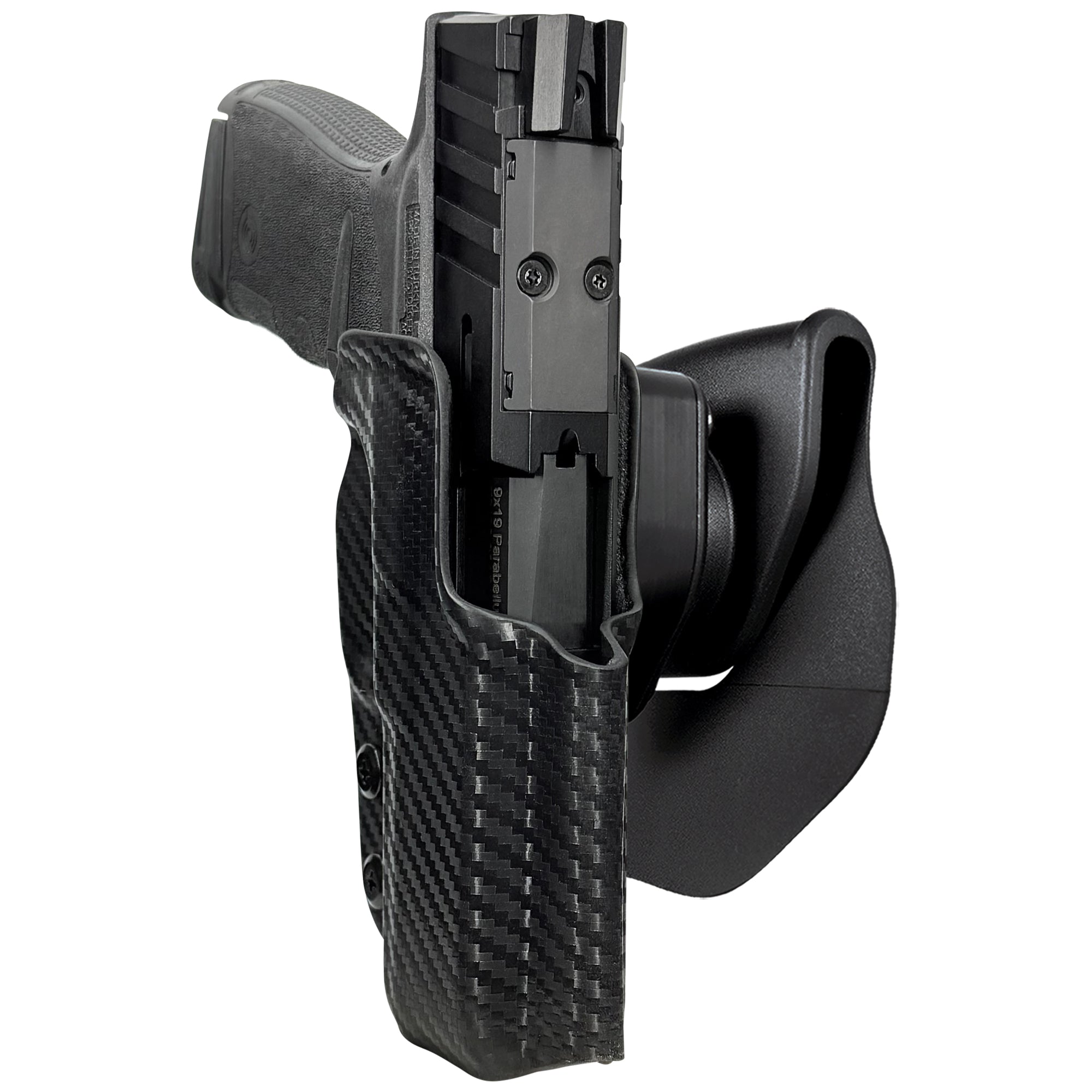 Stoeger STR-9 ThinLine OWB Quick Release Paddle Holster in Carbon Fiber