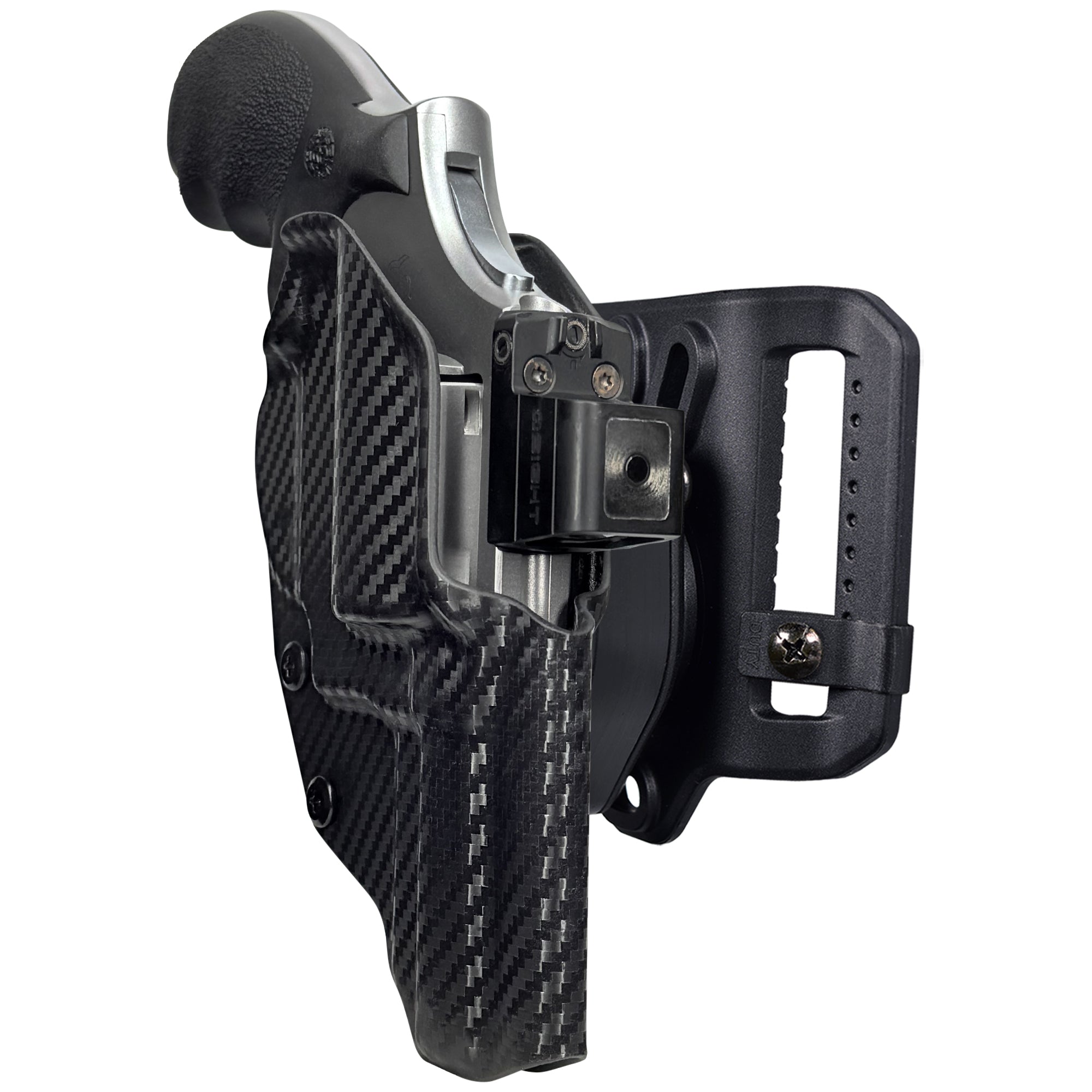 Taurus 66 Combat Quick Release Belt Loop Holster in Carbon Fiber