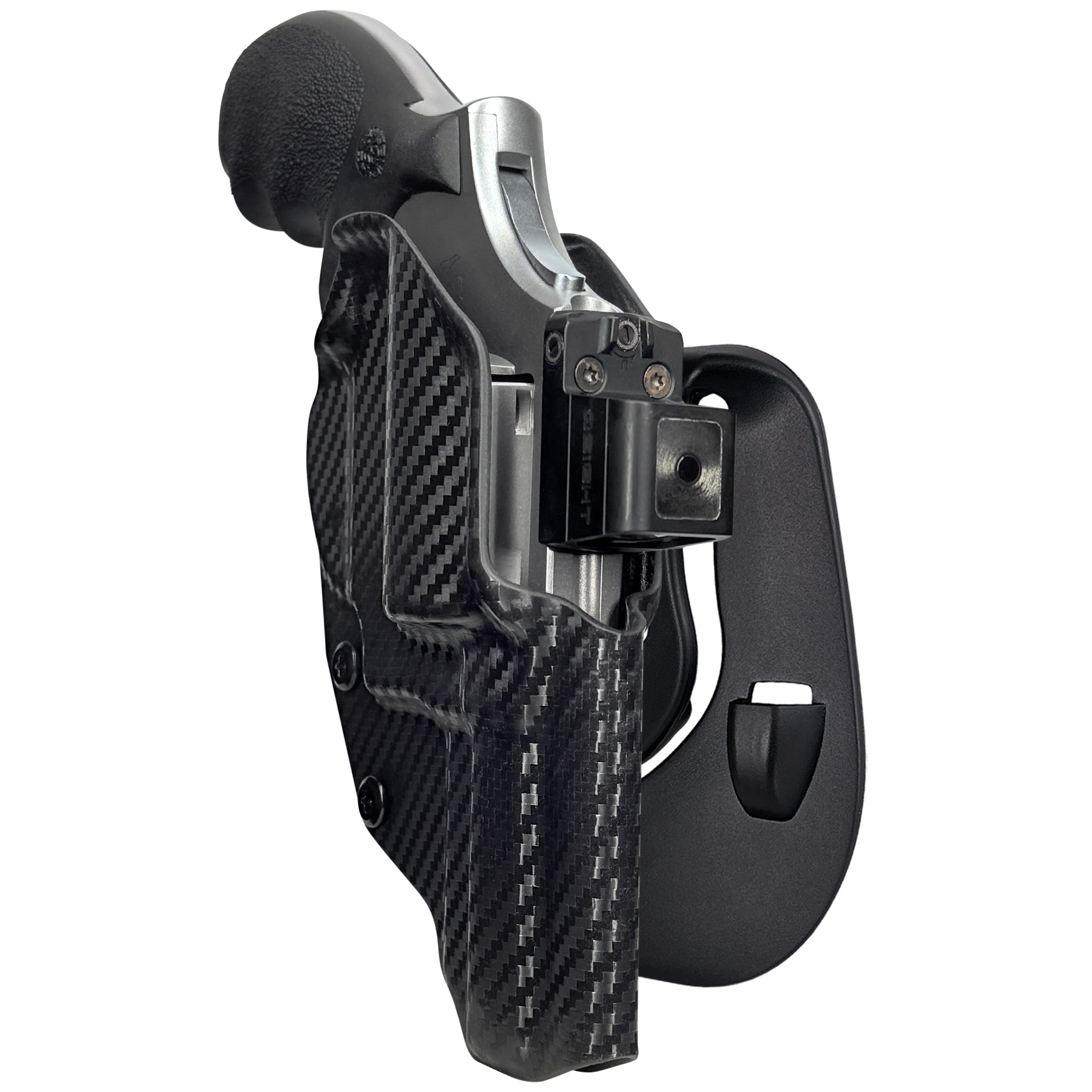 Taurus 66 Combat OWB Paddle Holster in Carbon Fiber